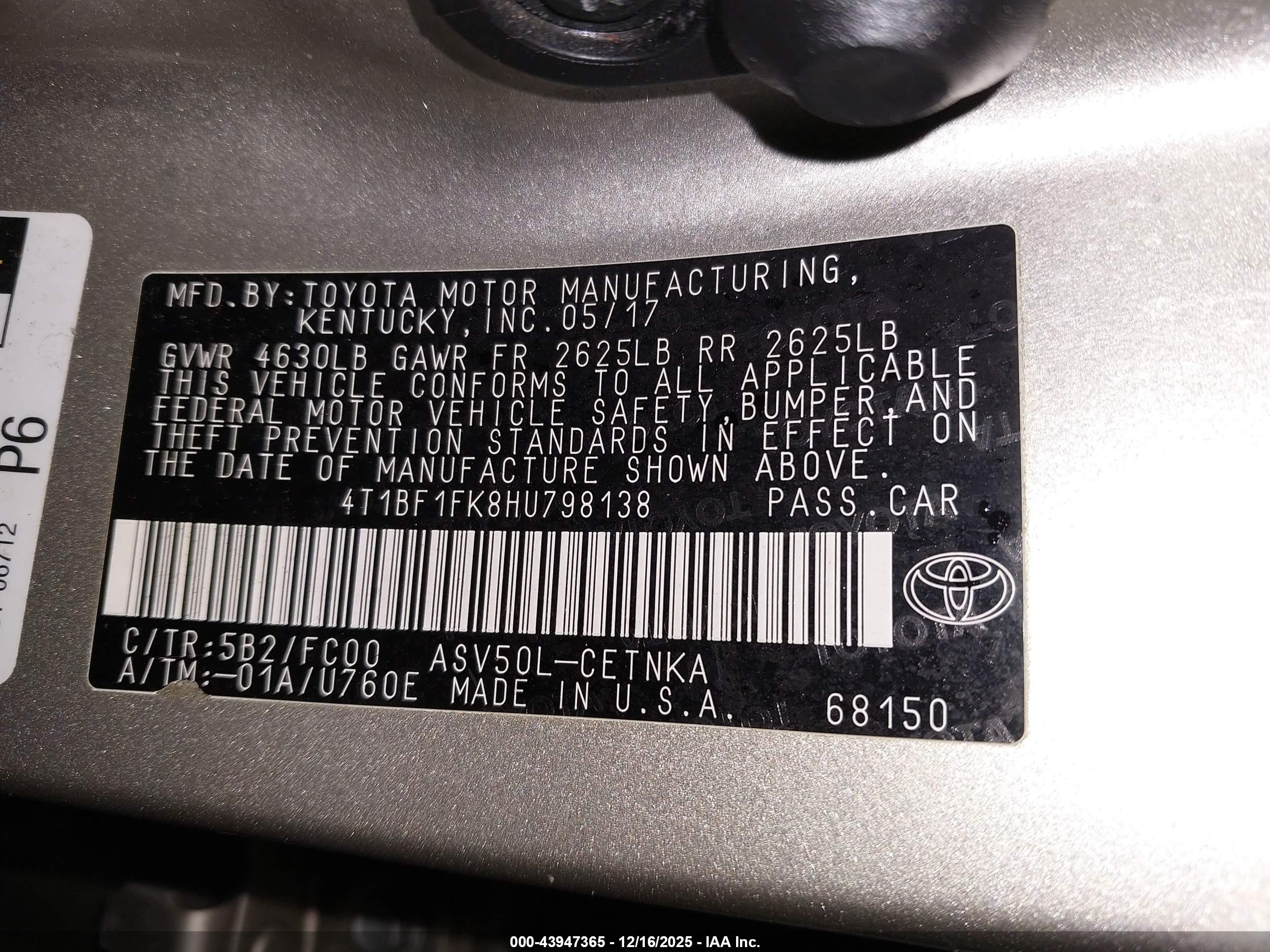 TOYOTA CAMRY image 9