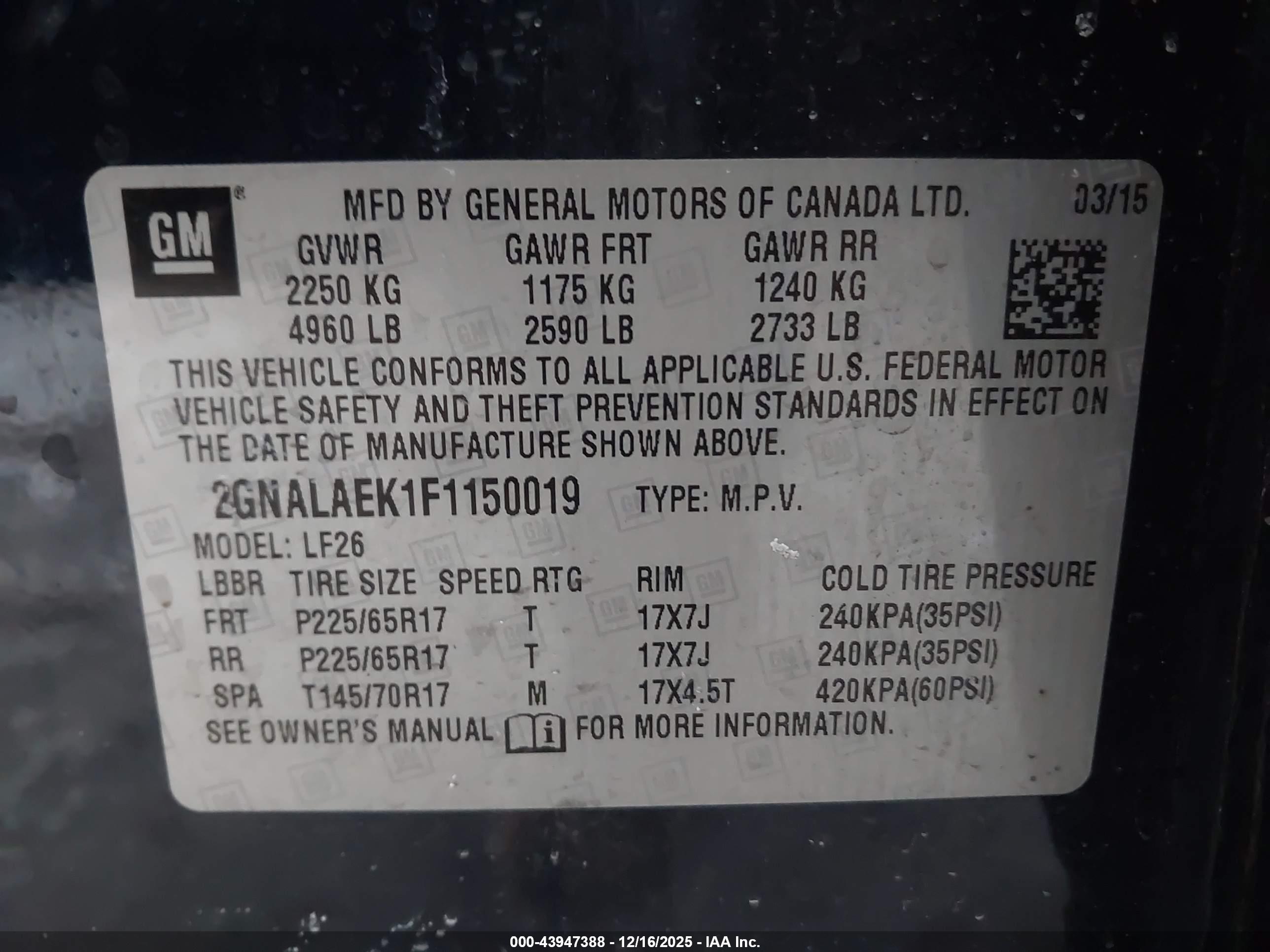 CHEVROLET EQUINOX image 9