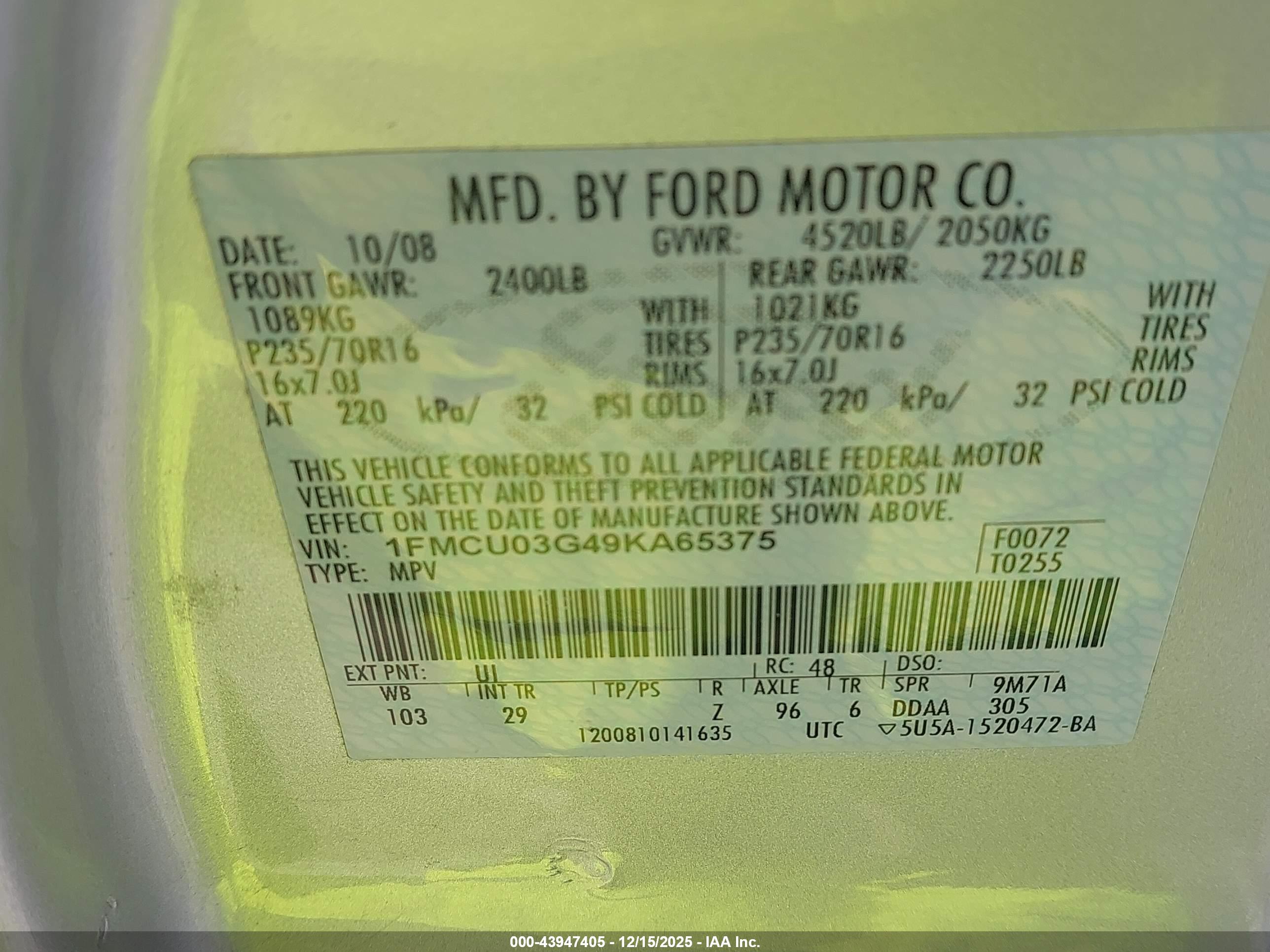 FORD ESCAPE image 9