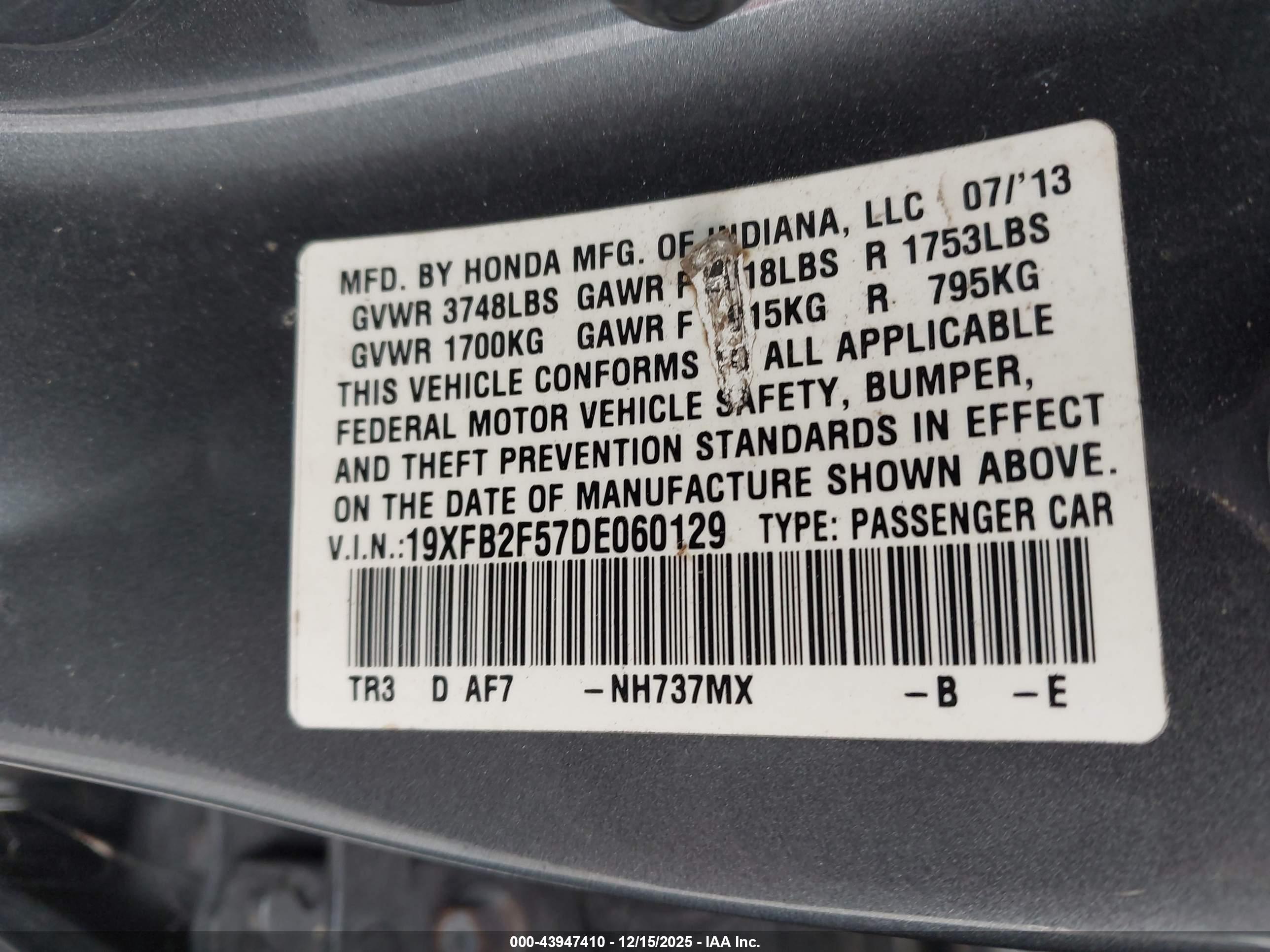 HONDA CIVIC image 9