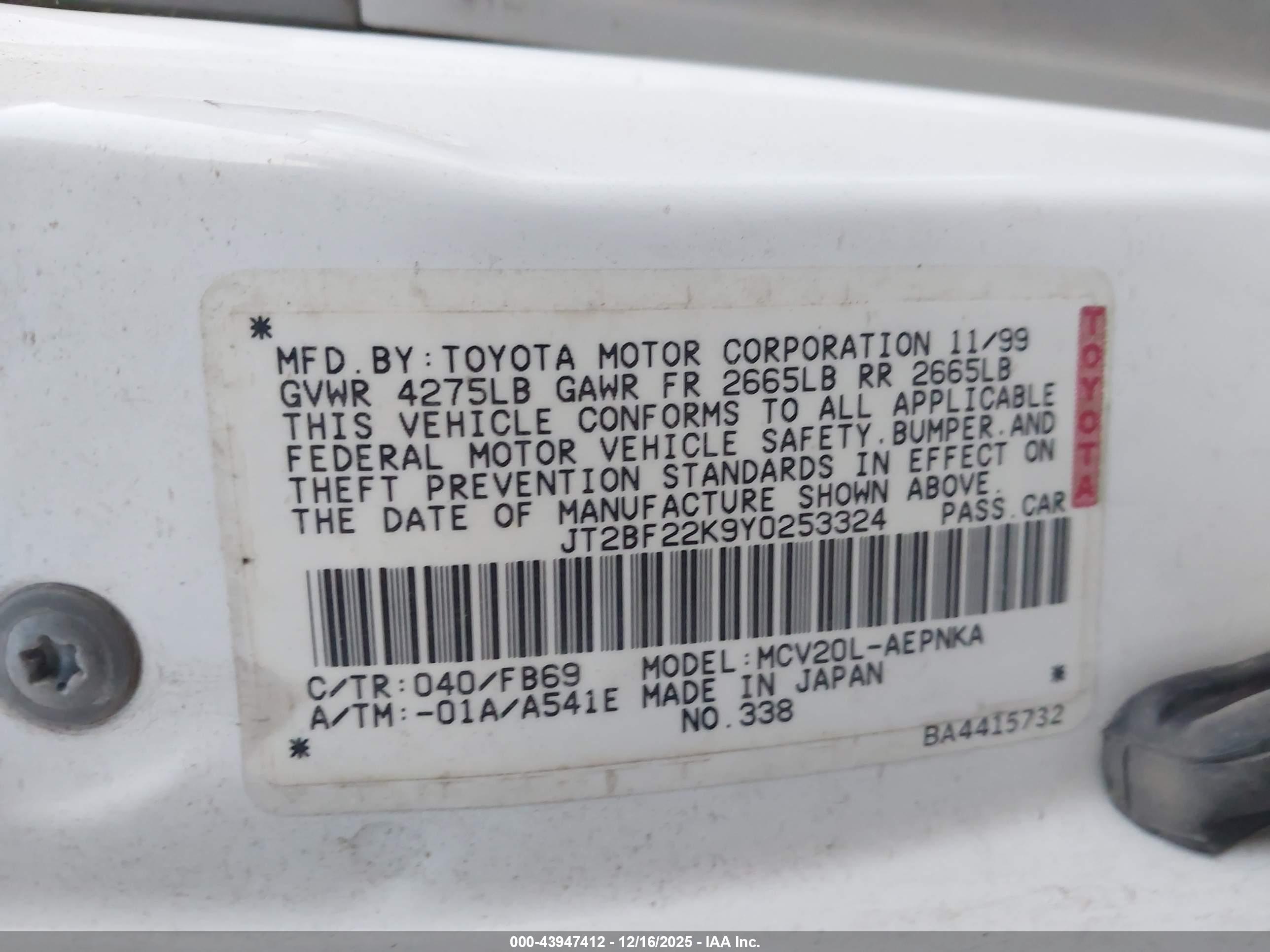 TOYOTA CAMRY image 9