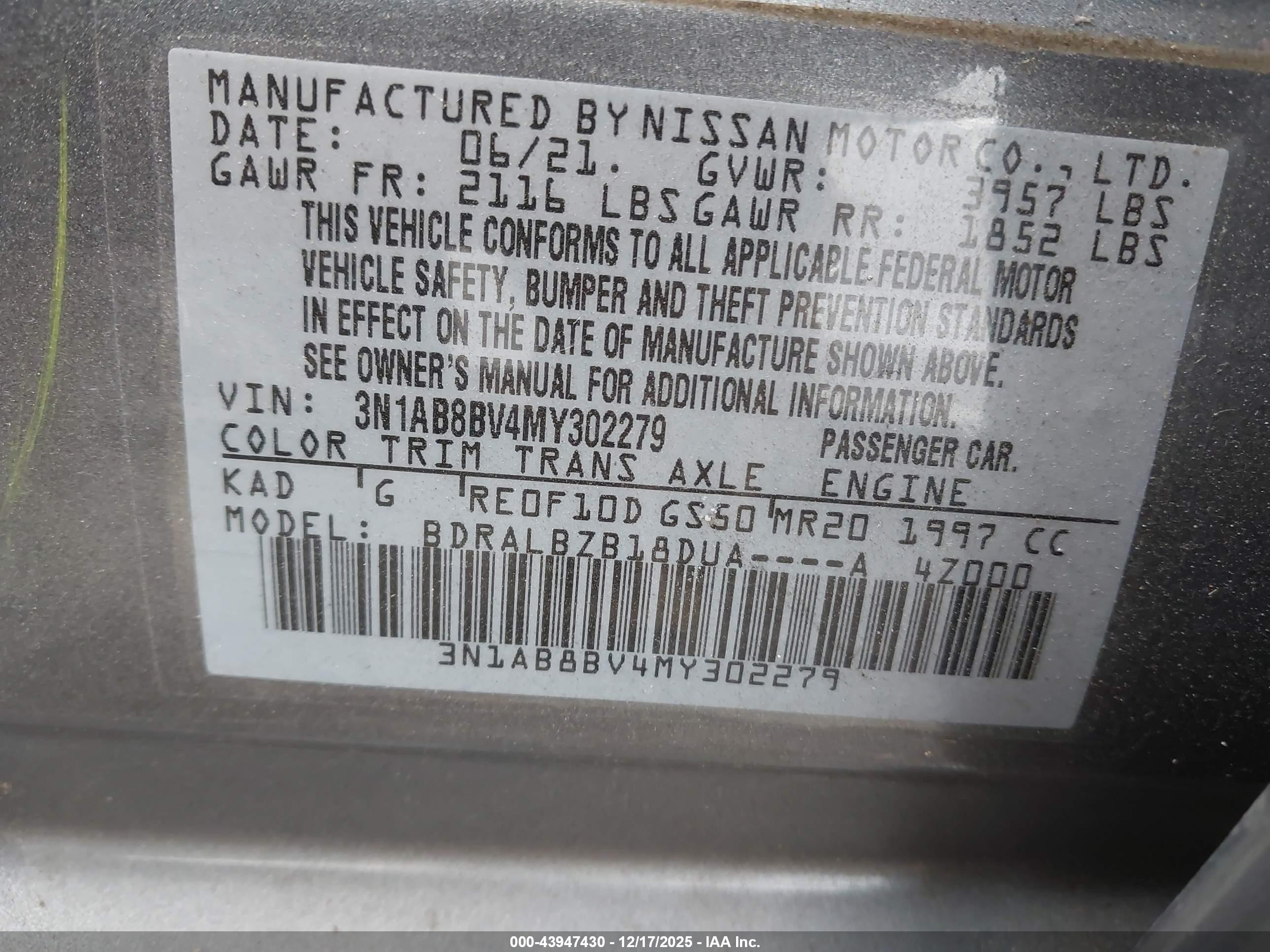 NISSAN SENTRA image 9