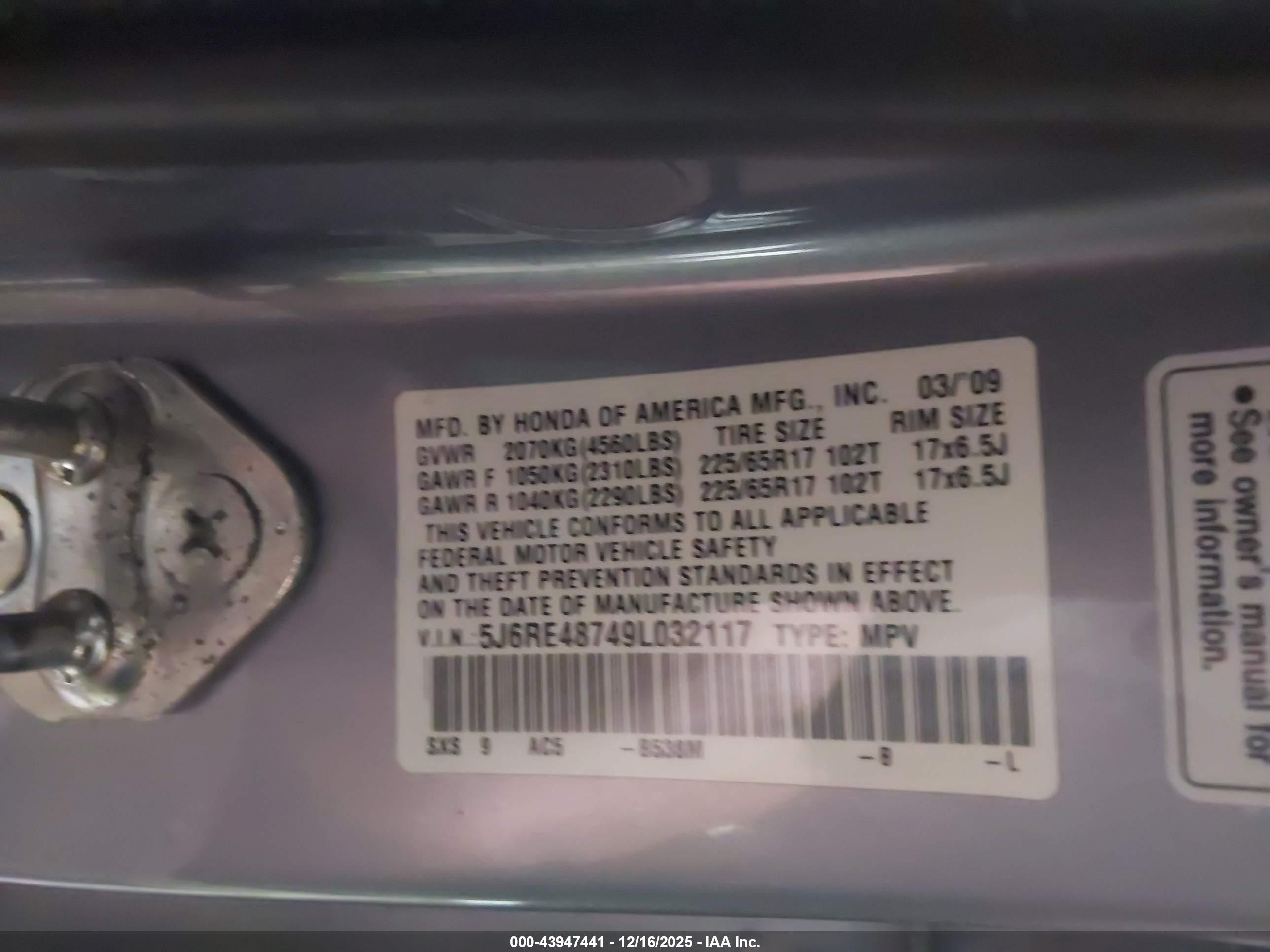 HONDA CR-V image 9
