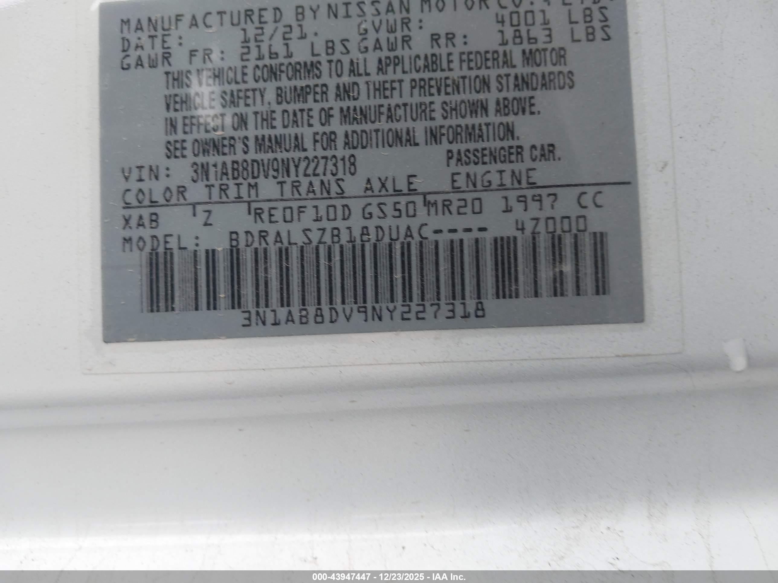 NISSAN SENTRA image 9