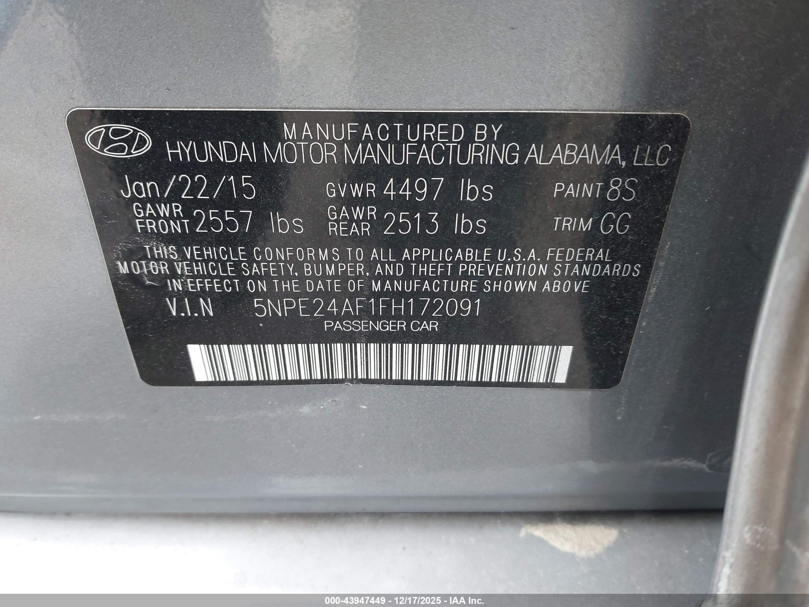 HYUNDAI SONATA image 9