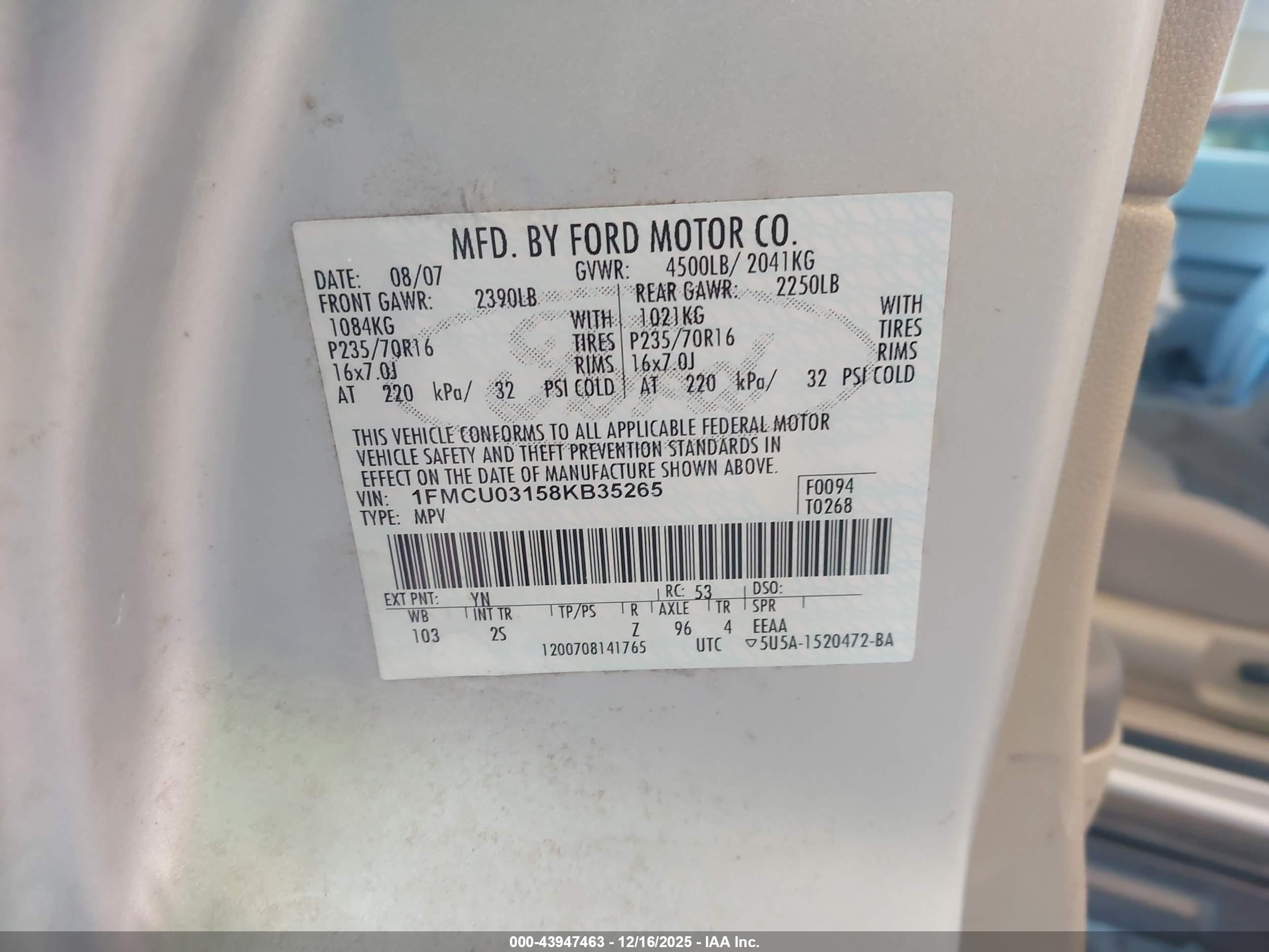 FORD ESCAPE image 9