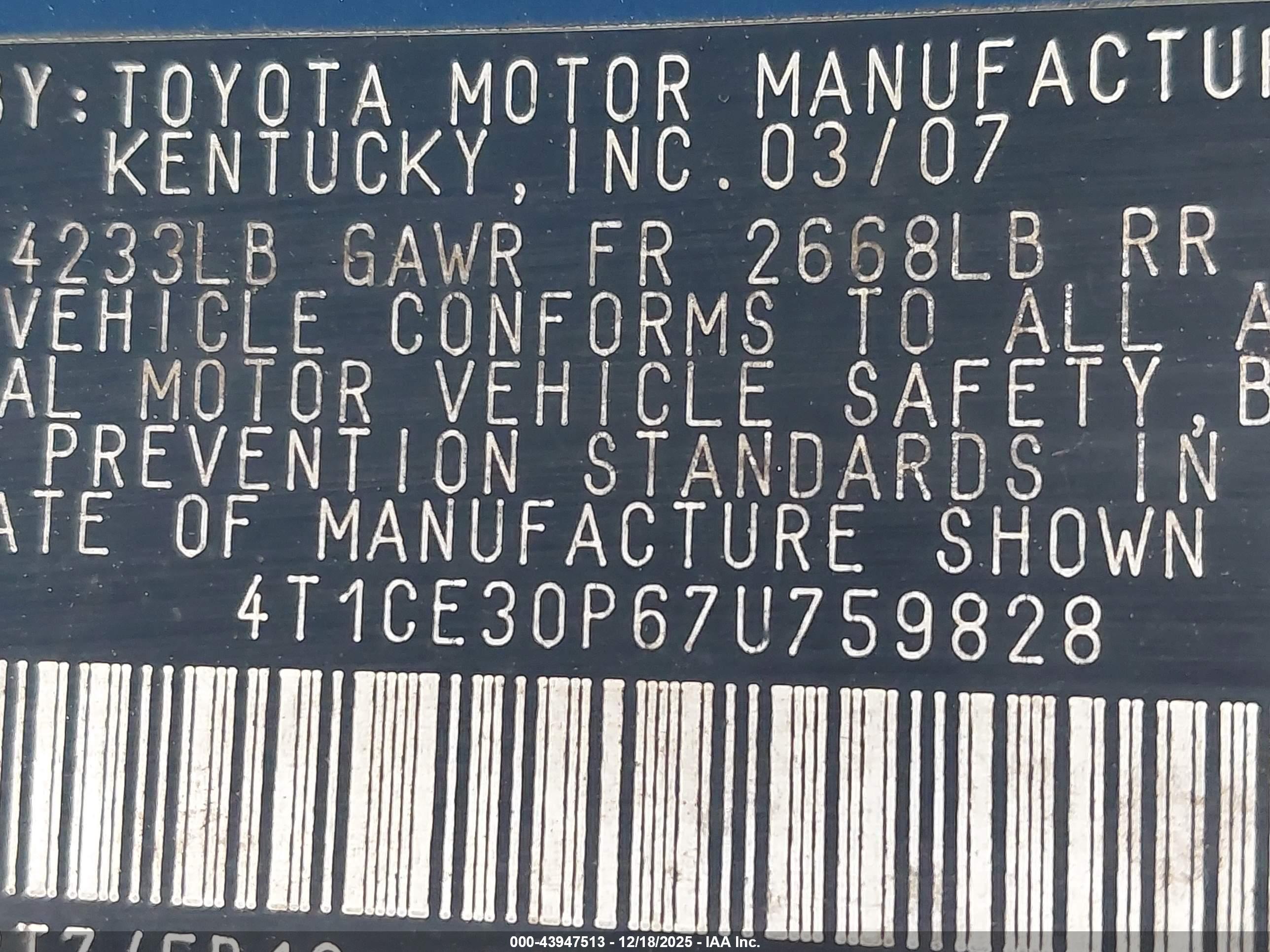 TOYOTA CAMRY image 9
