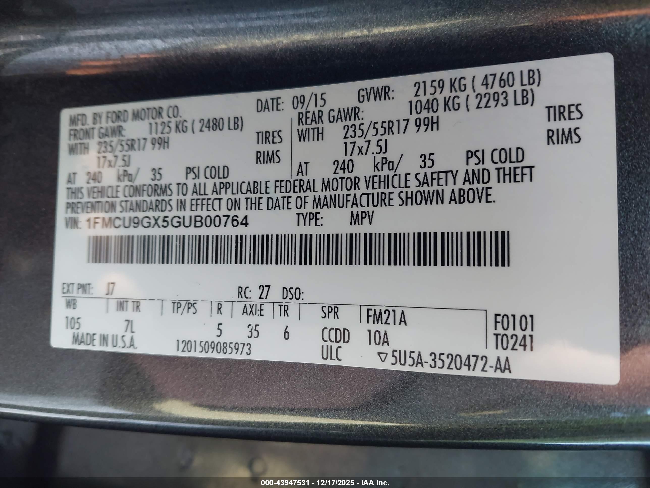 FORD ESCAPE image 9