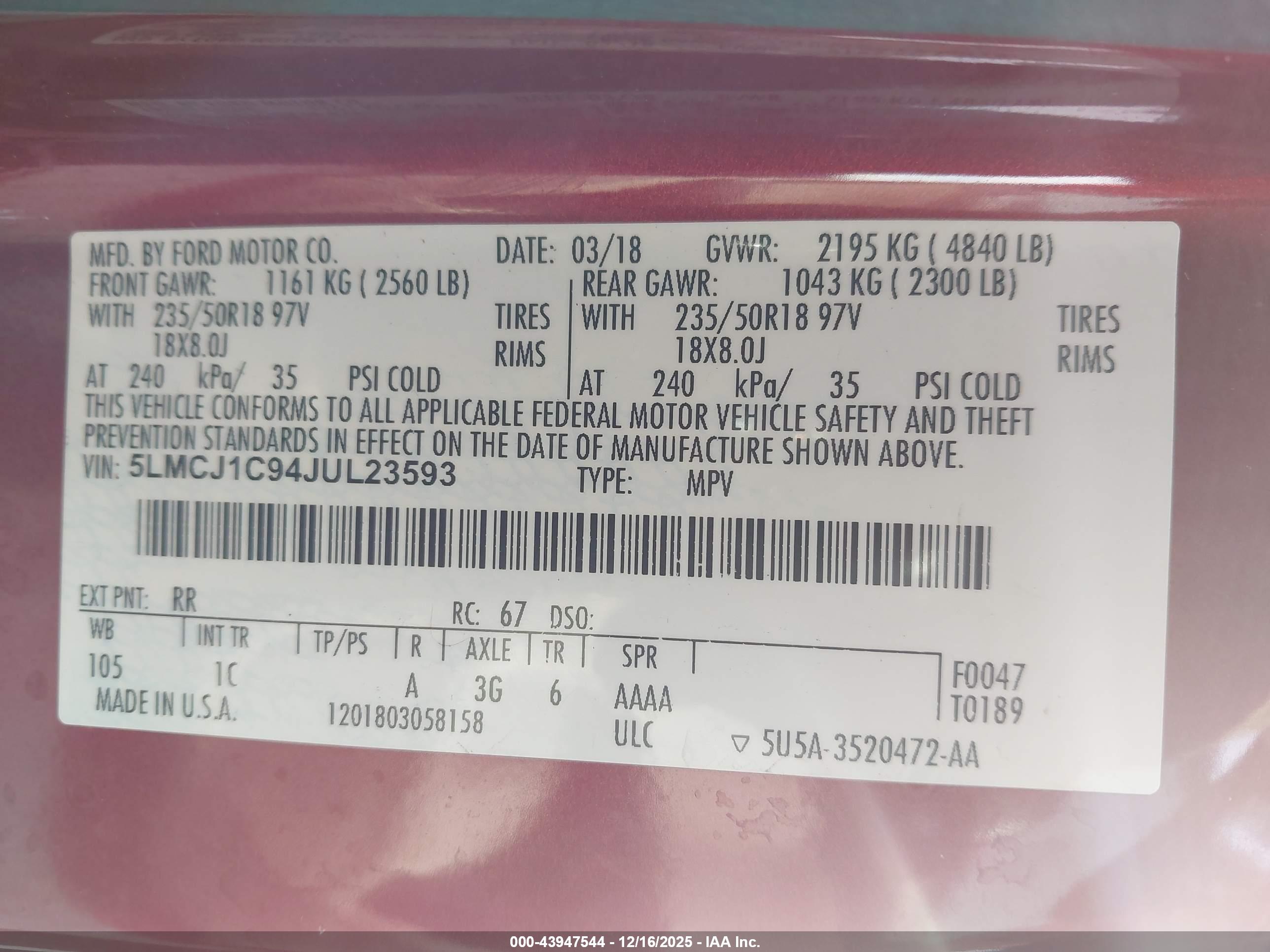 LINCOLN MKC image 9