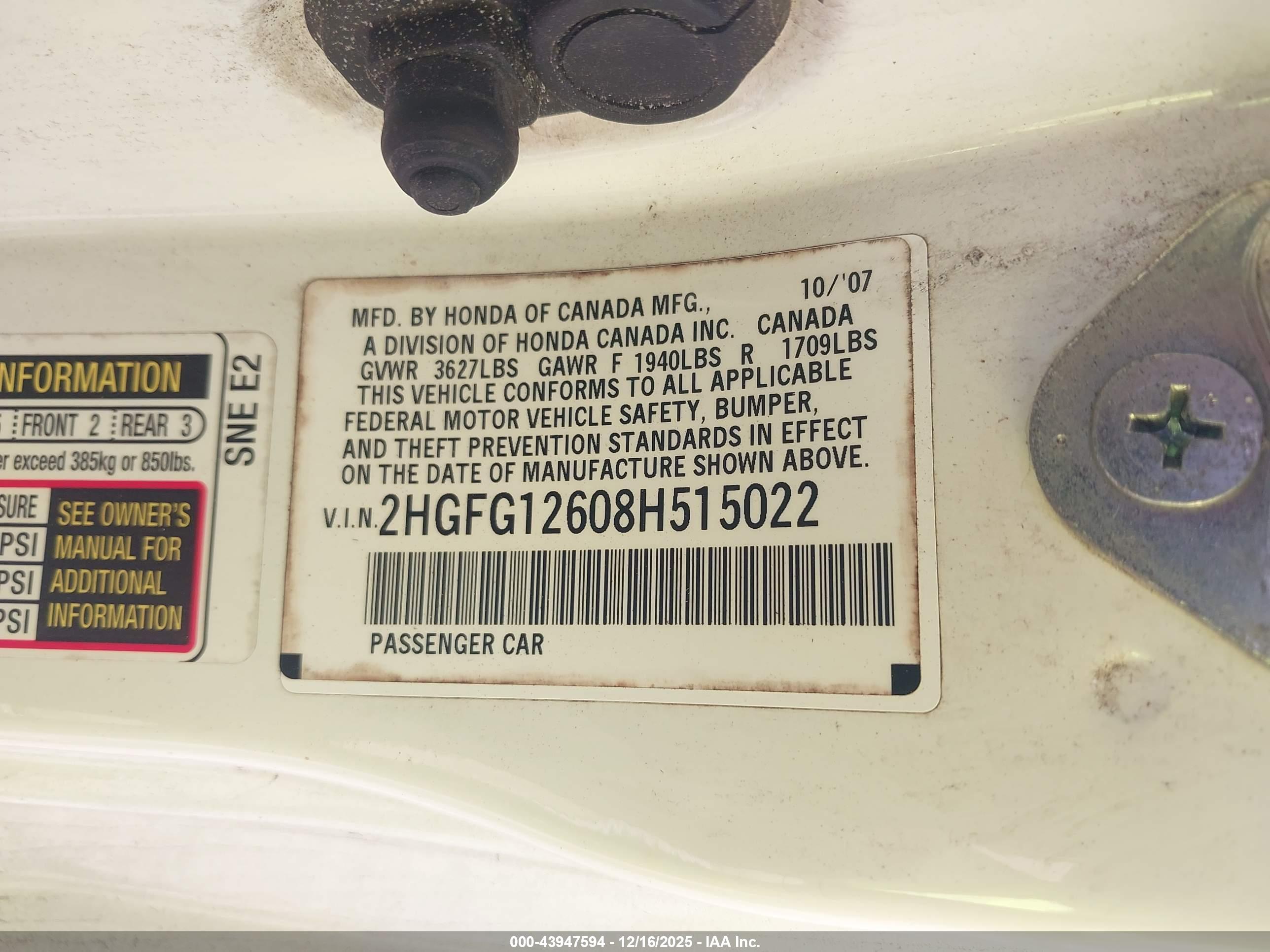 HONDA CIVIC image 9