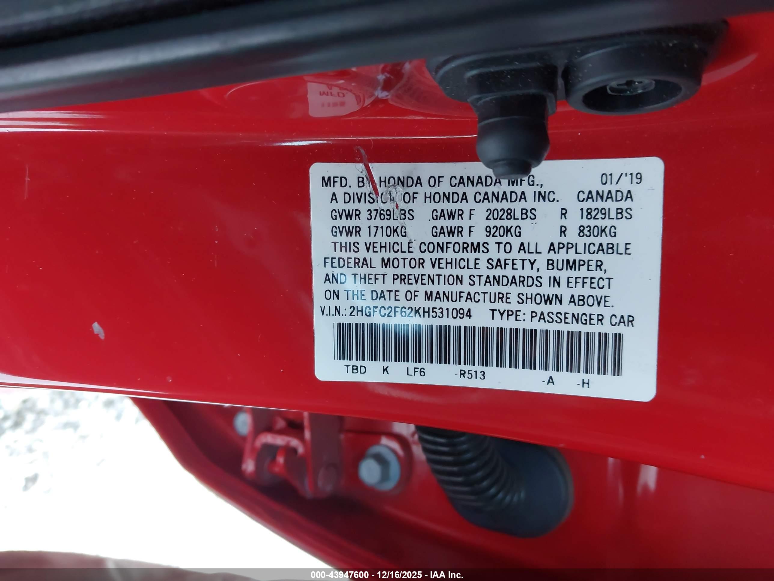 HONDA CIVIC image 9