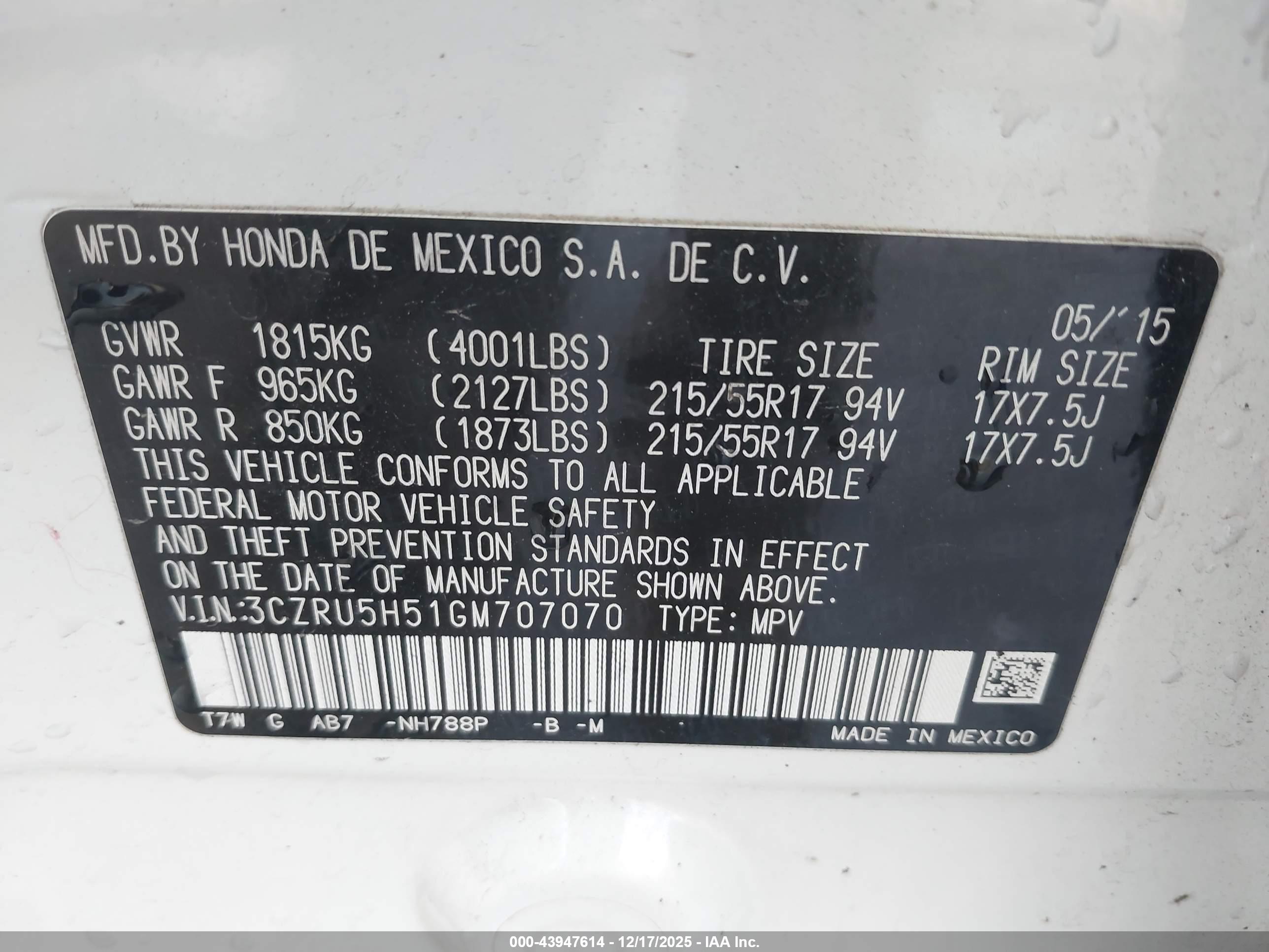 HONDA HR-V image 9