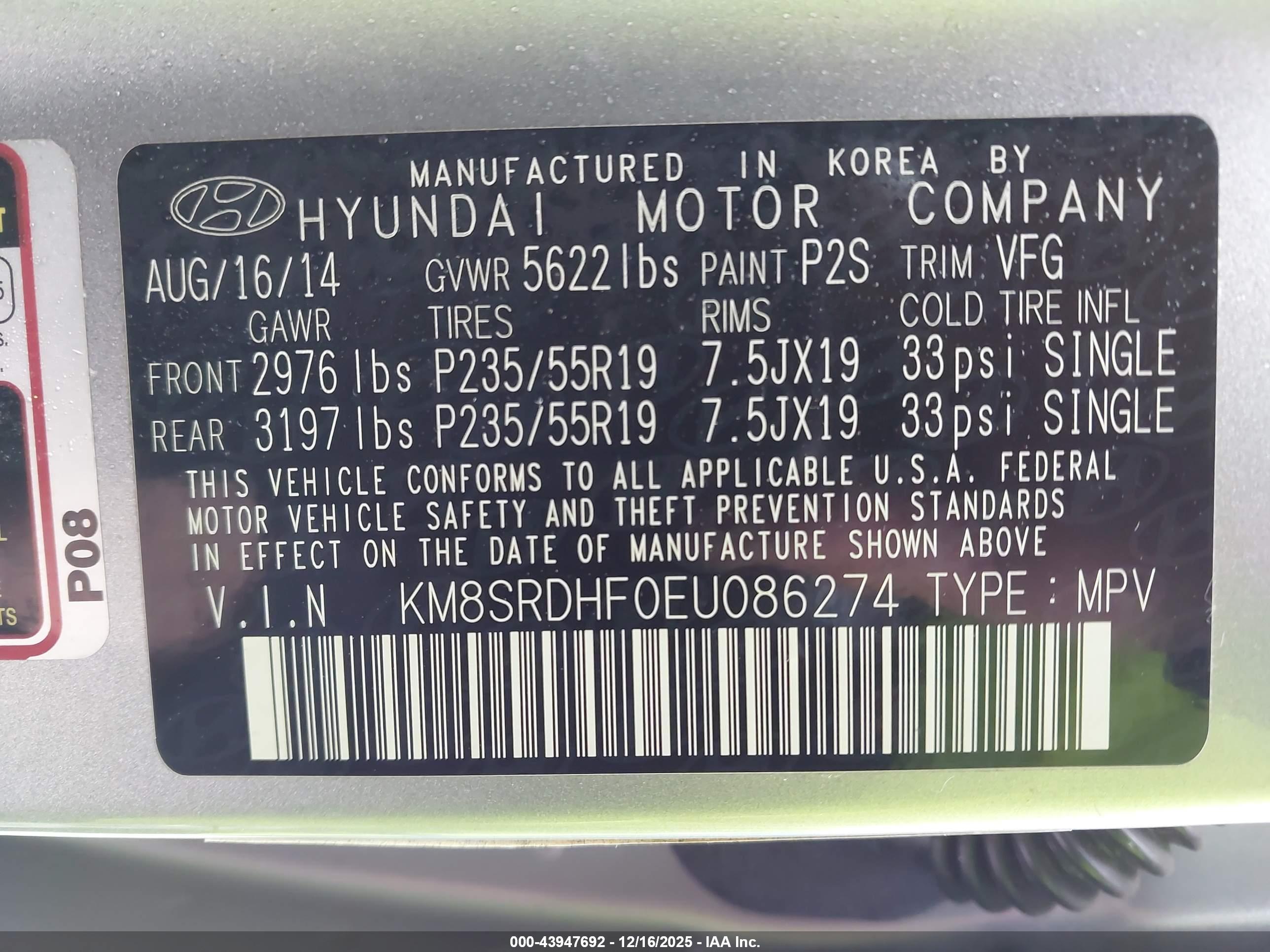 HYUNDAI SANTA image 9
