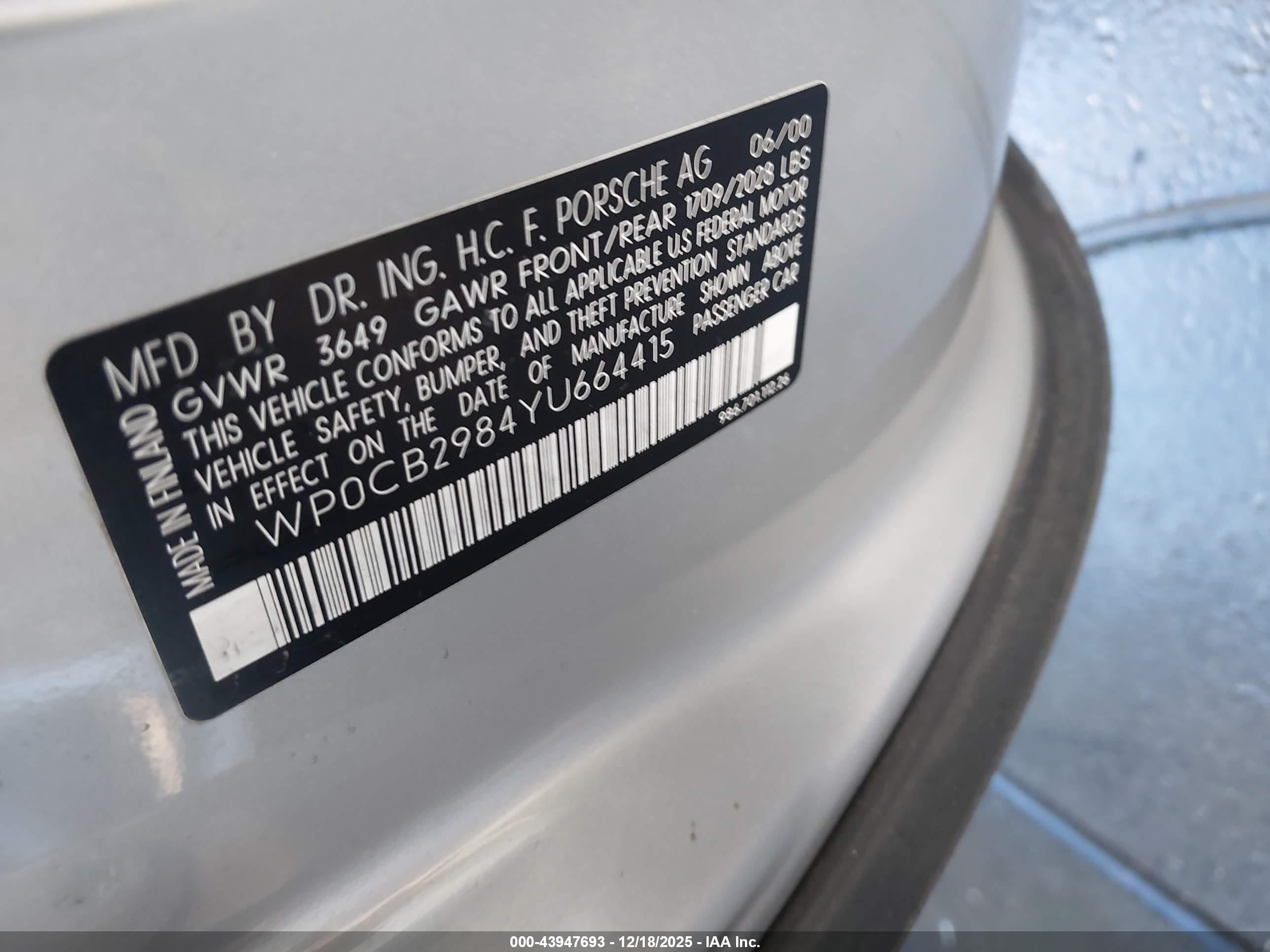PORSCHE BOXSTER image 9