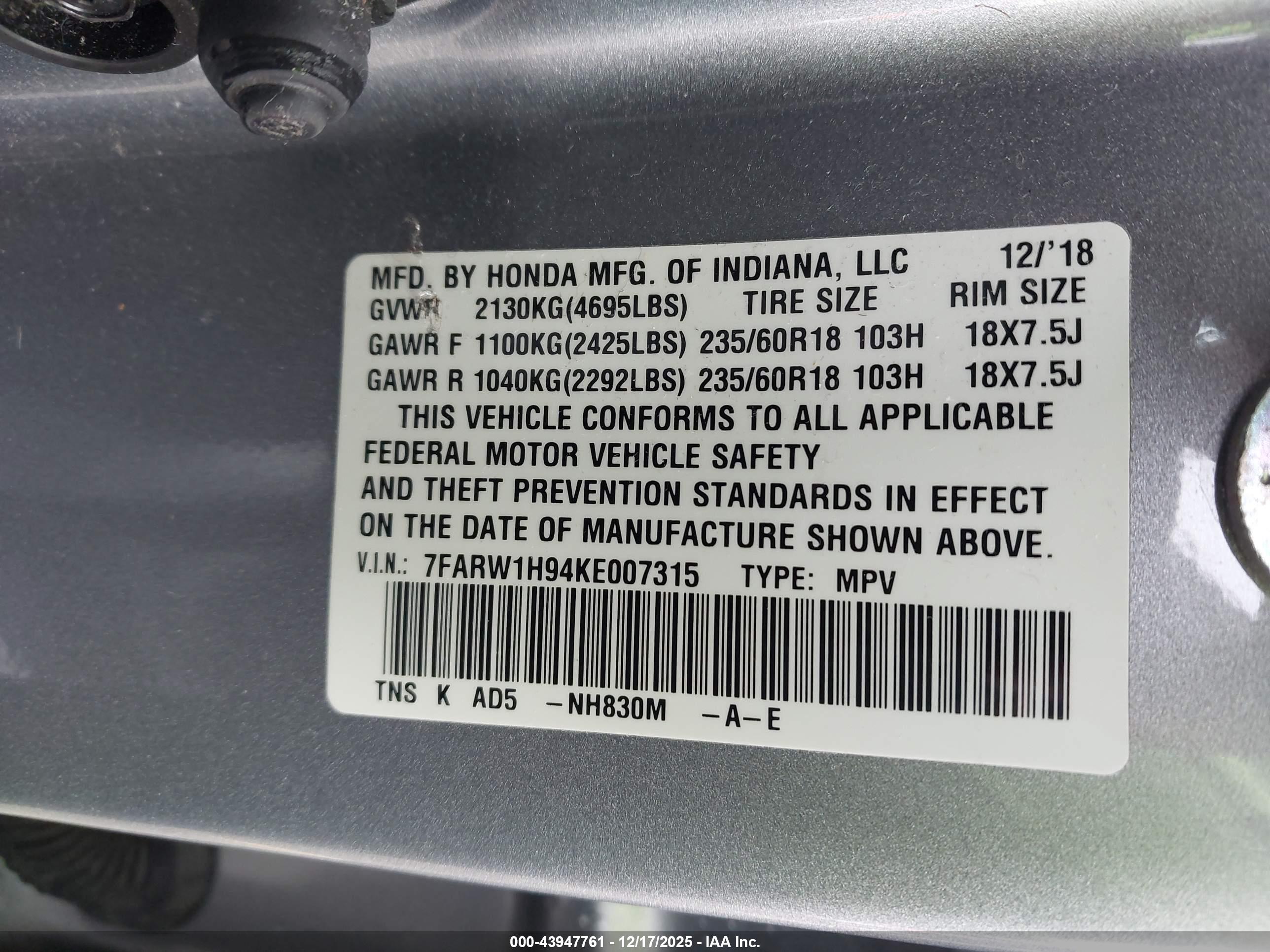 HONDA CR-V image 9