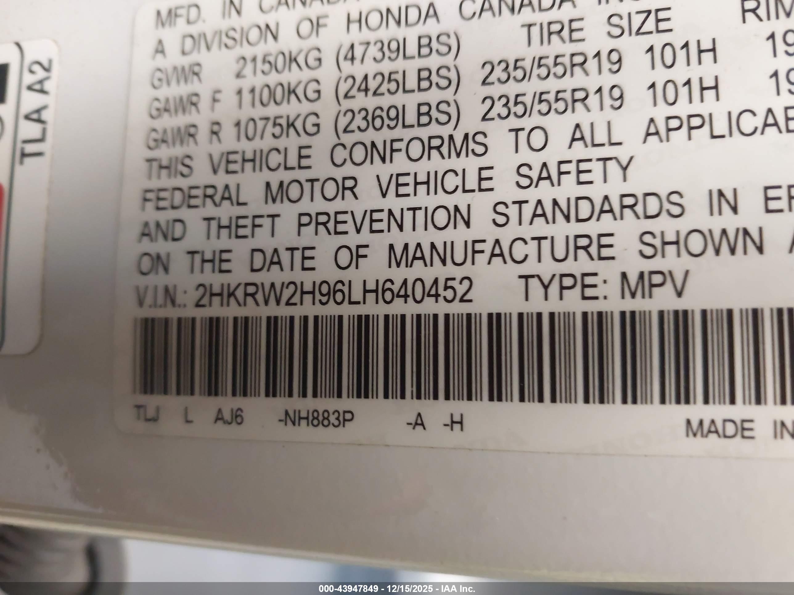 HONDA CR-V image 9