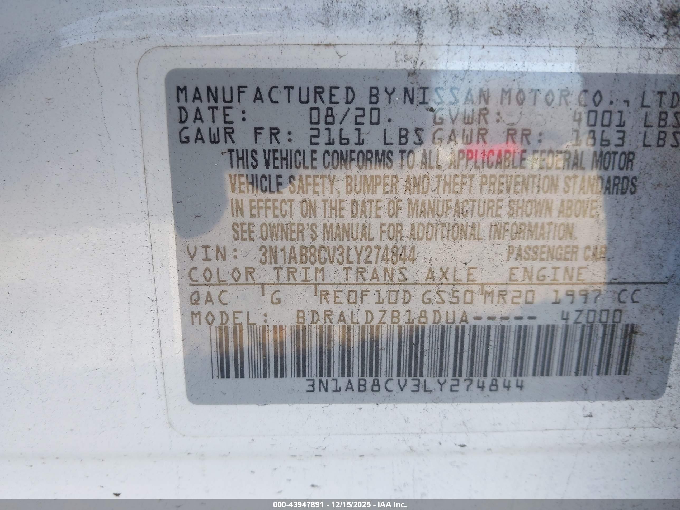 NISSAN SENTRA image 9