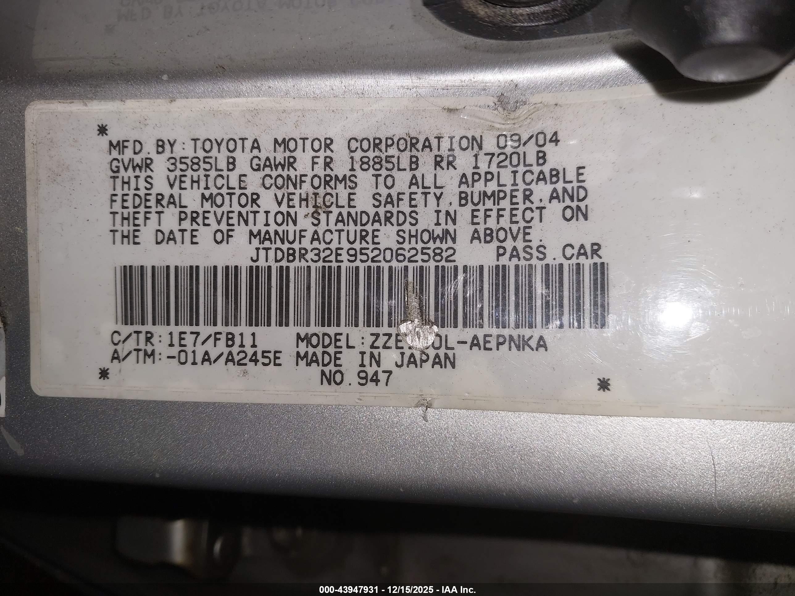 TOYOTA COROLLA image 9