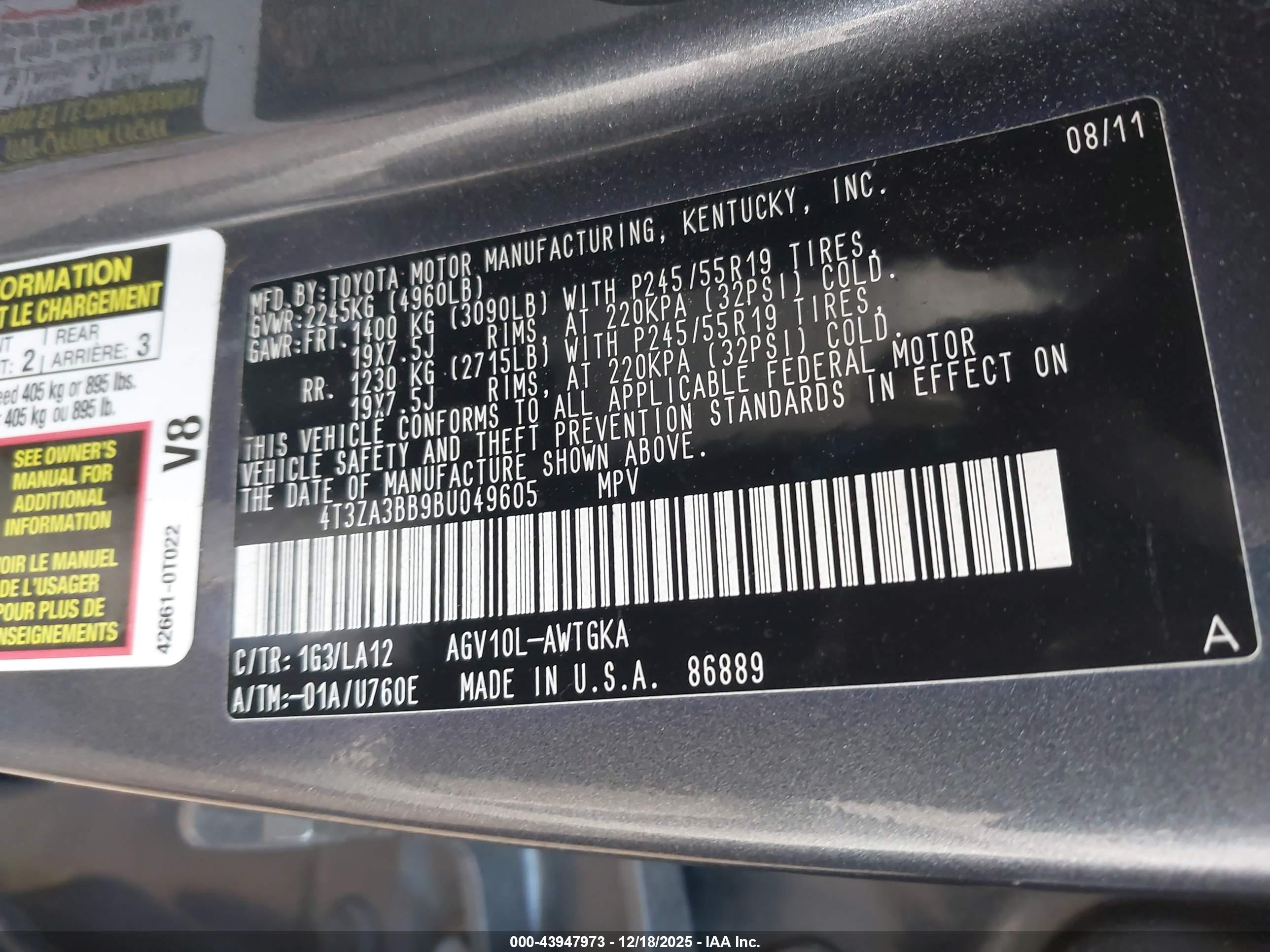 TOYOTA VENZA image 9