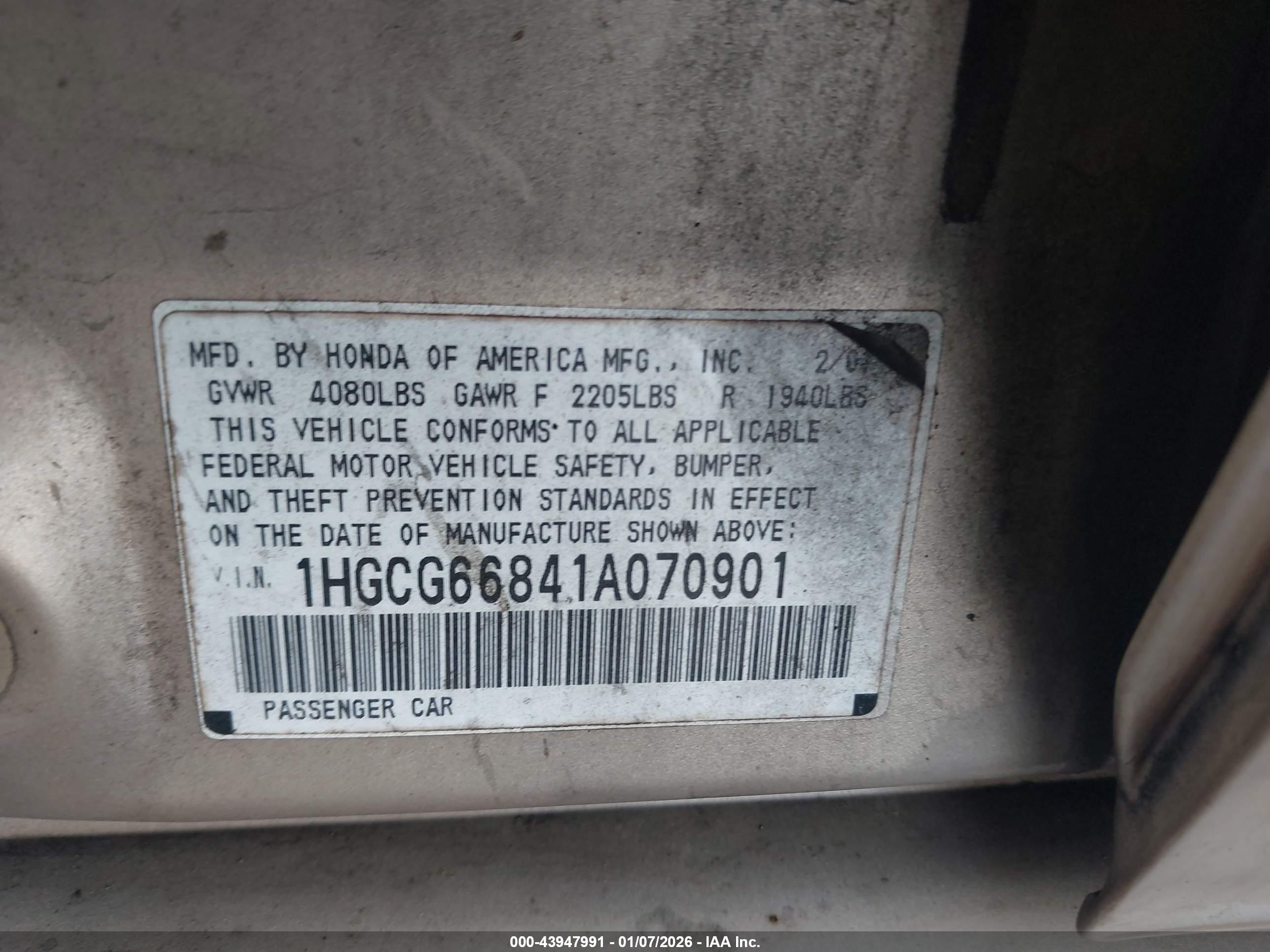 HONDA ACCORD image 9