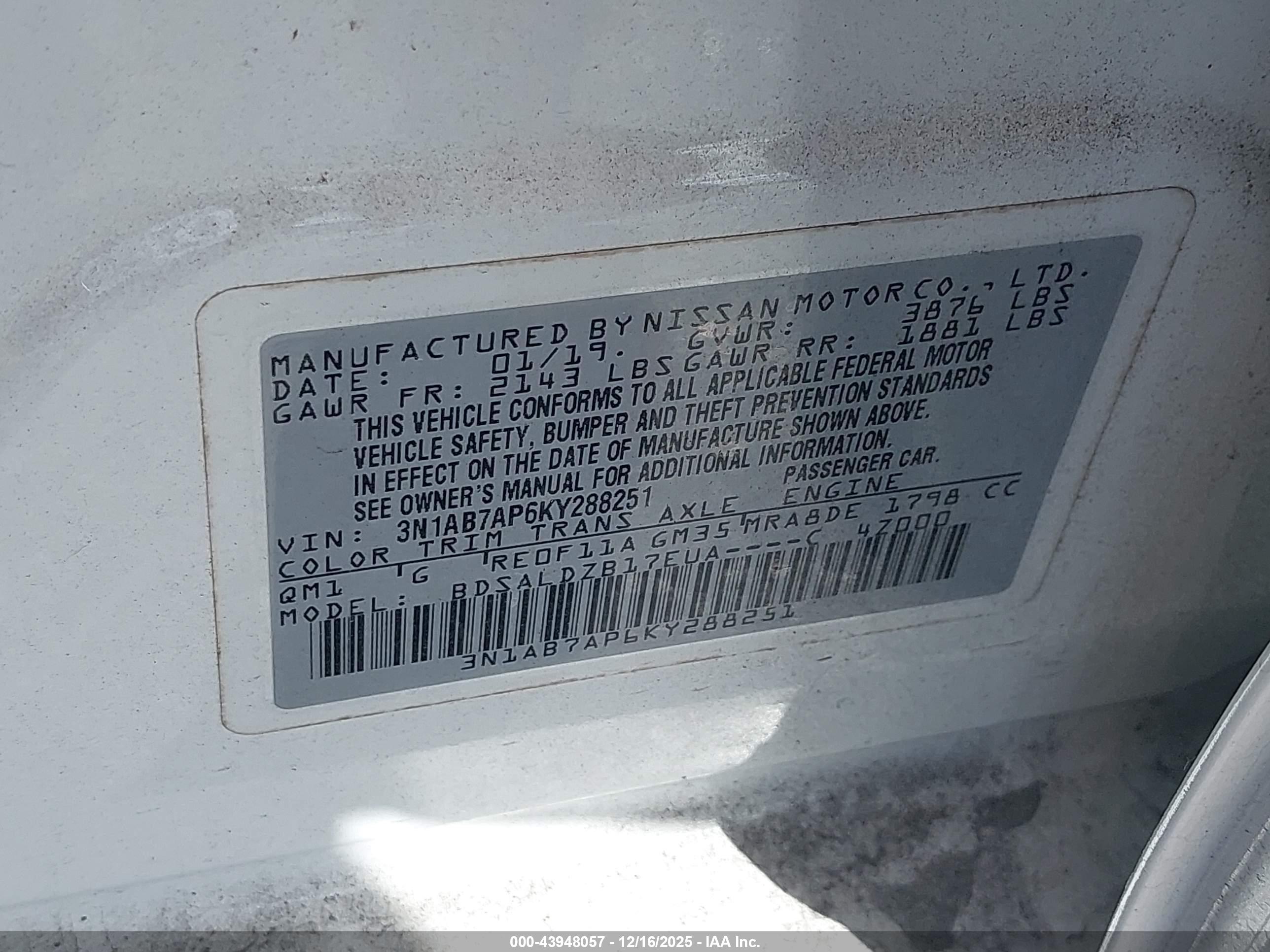 NISSAN SENTRA image 9