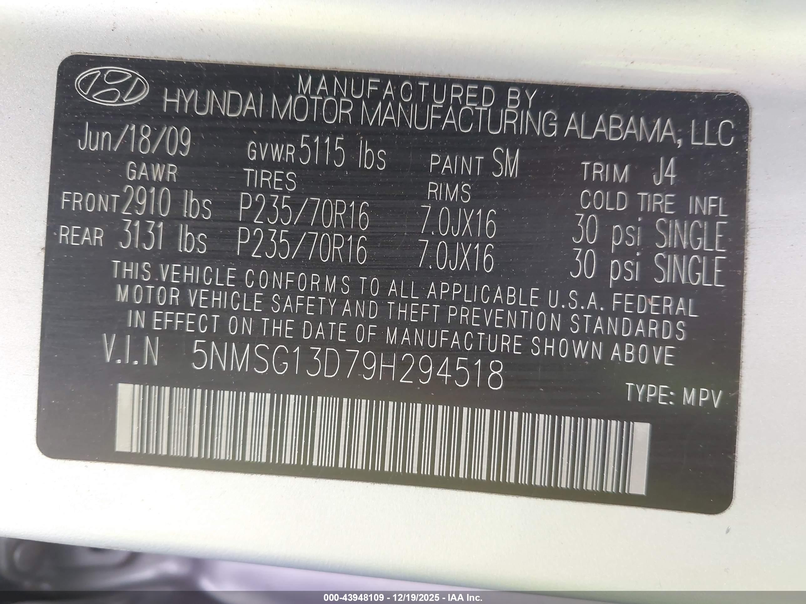 HYUNDAI SANTA image 9