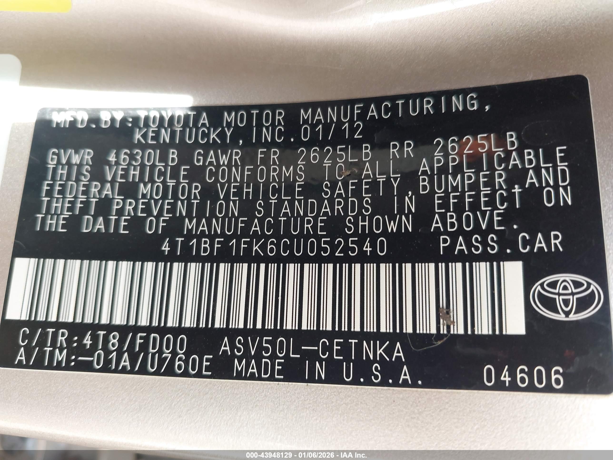TOYOTA CAMRY image 9