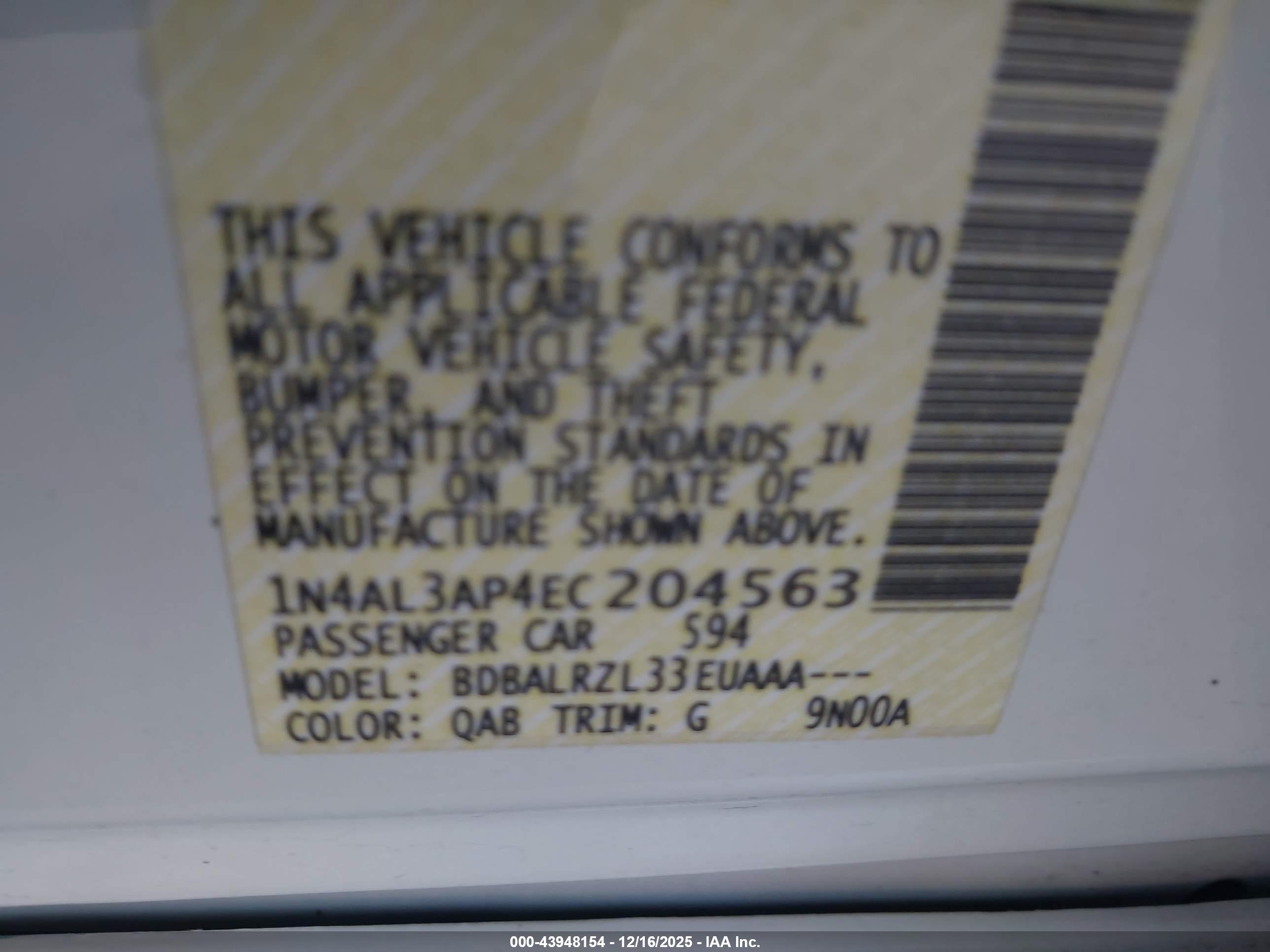 NISSAN ALTIMA image 9