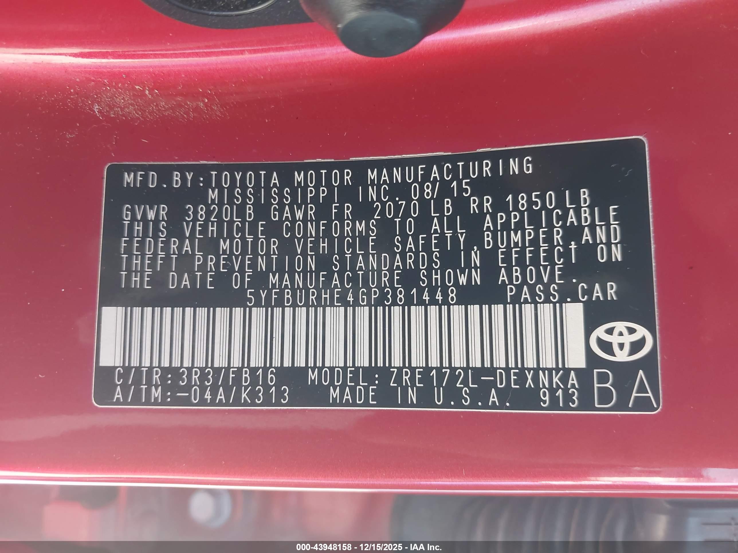 TOYOTA COROLLA image 9