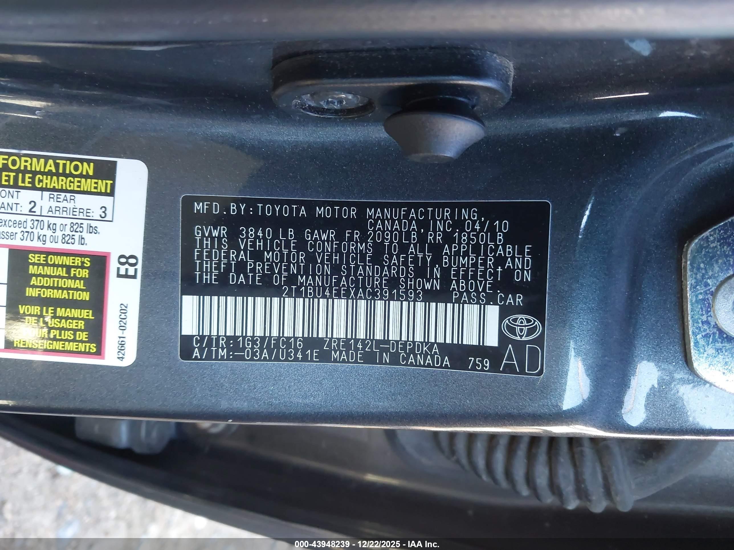 TOYOTA COROLLA image 9