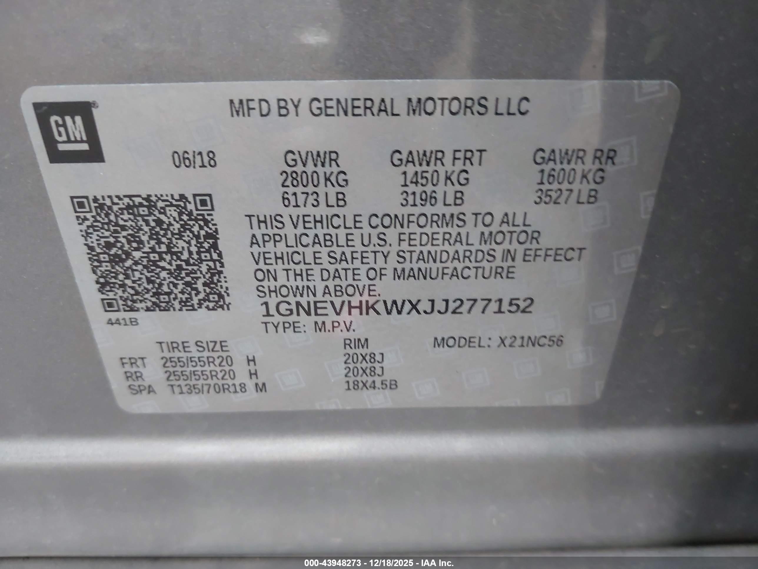 CHEVROLET TRAVERSE image 9