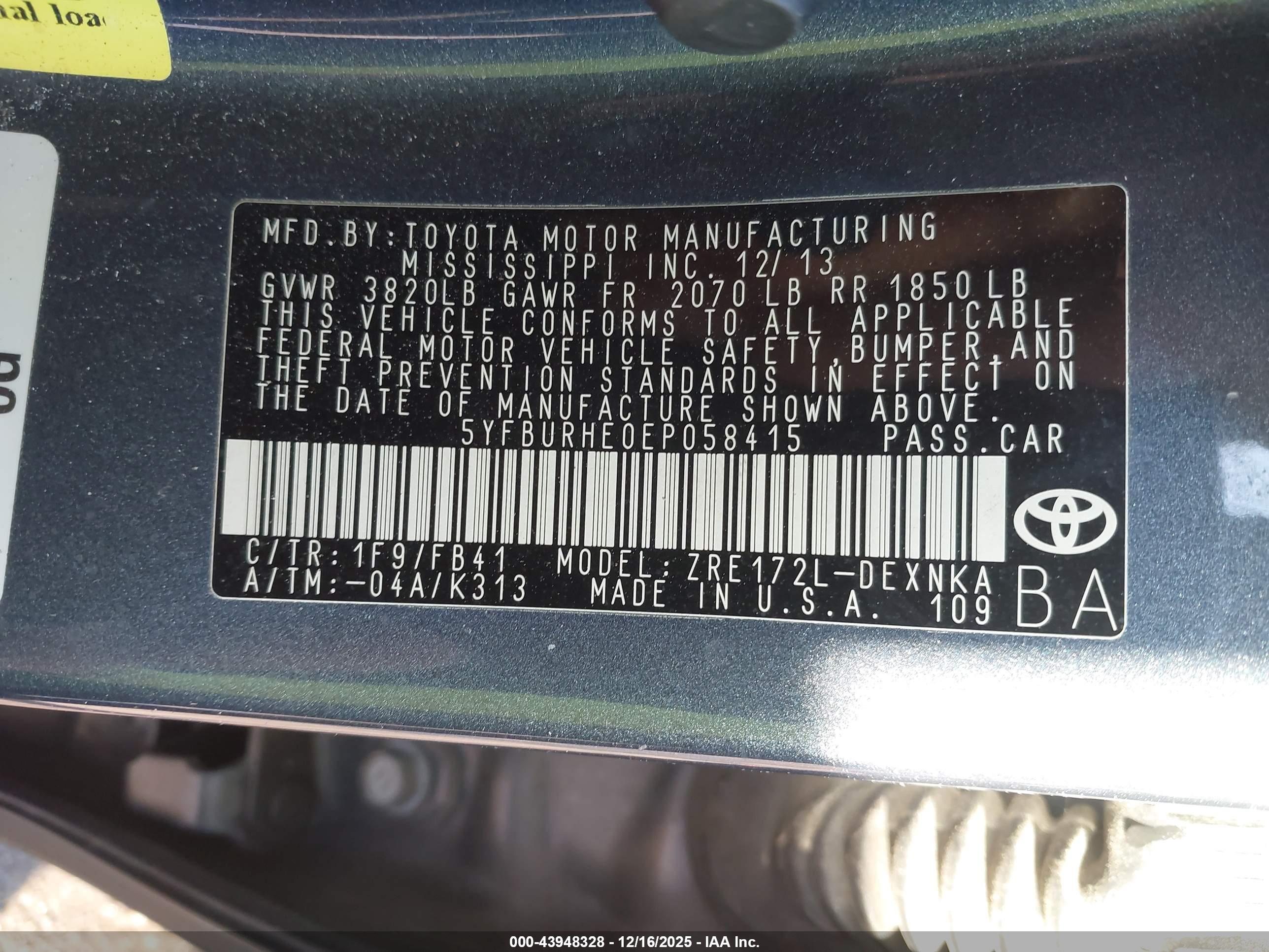 TOYOTA COROLLA image 9