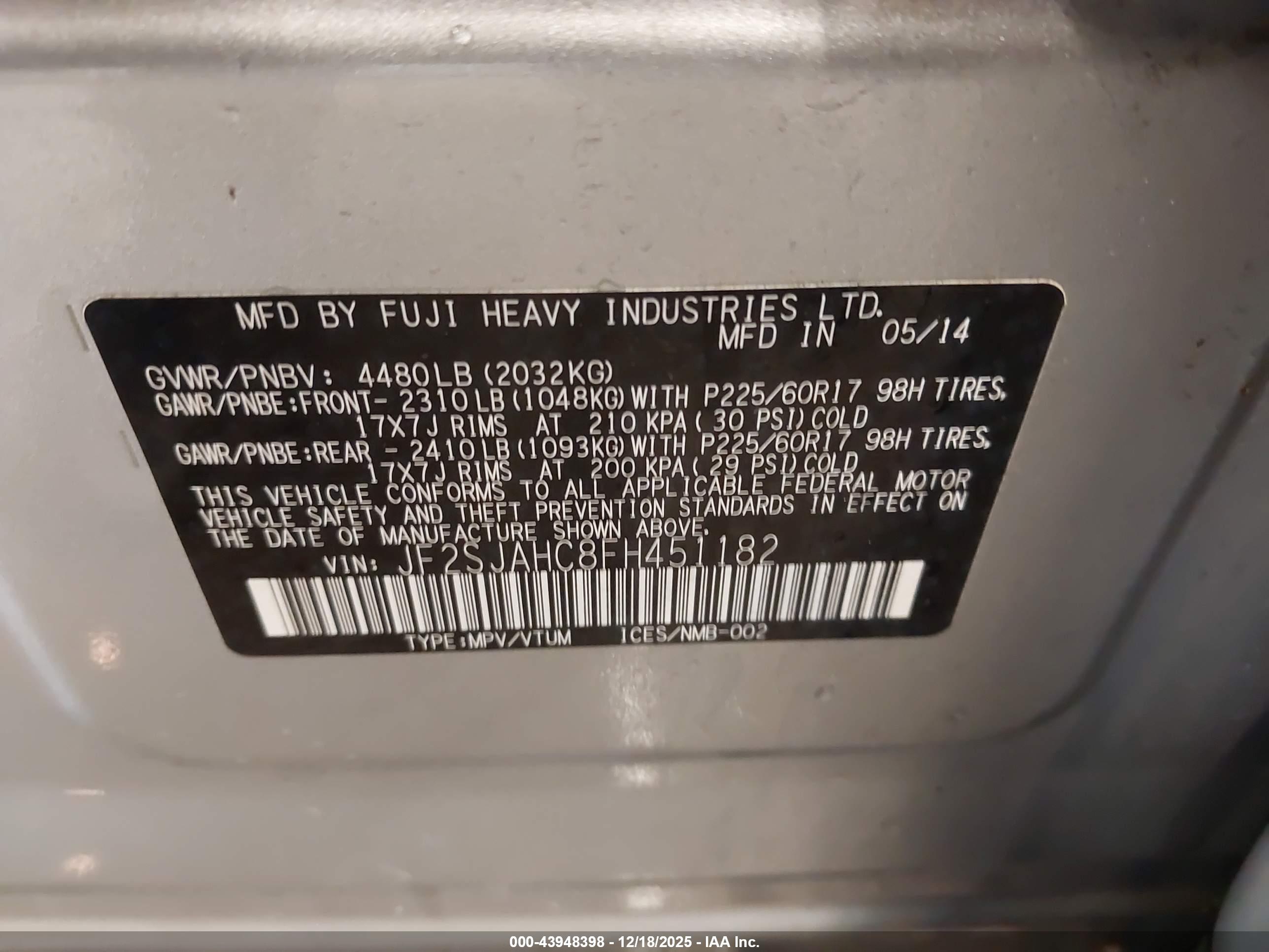 SUBARU FORESTER image 9