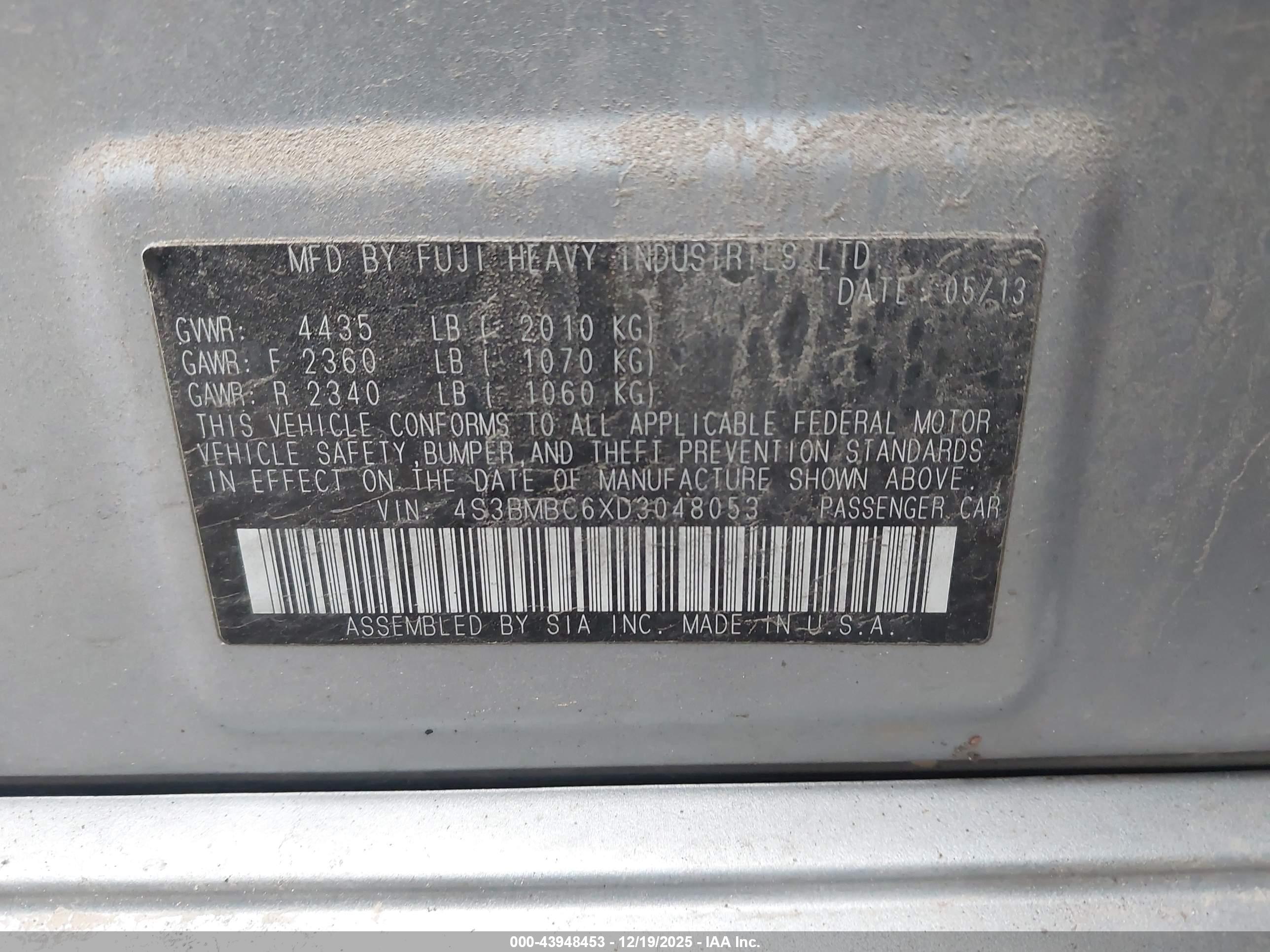 SUBARU LEGACY image 9