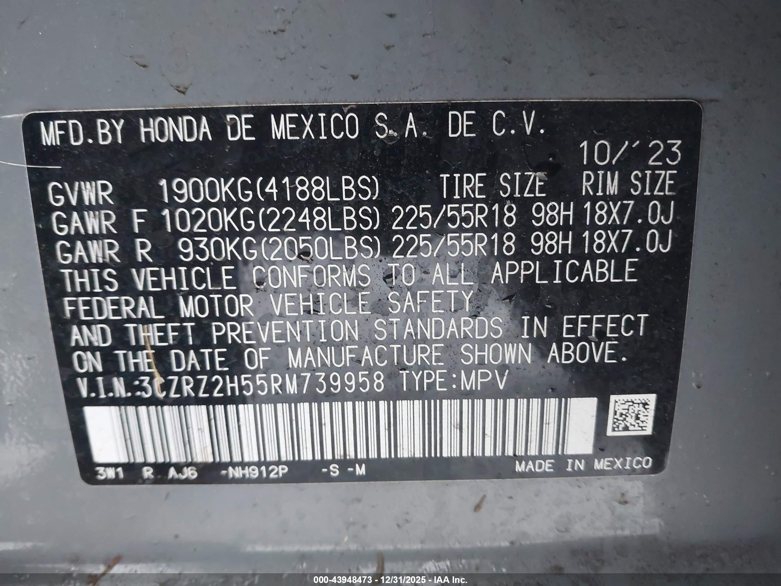 HONDA HR-V image 9