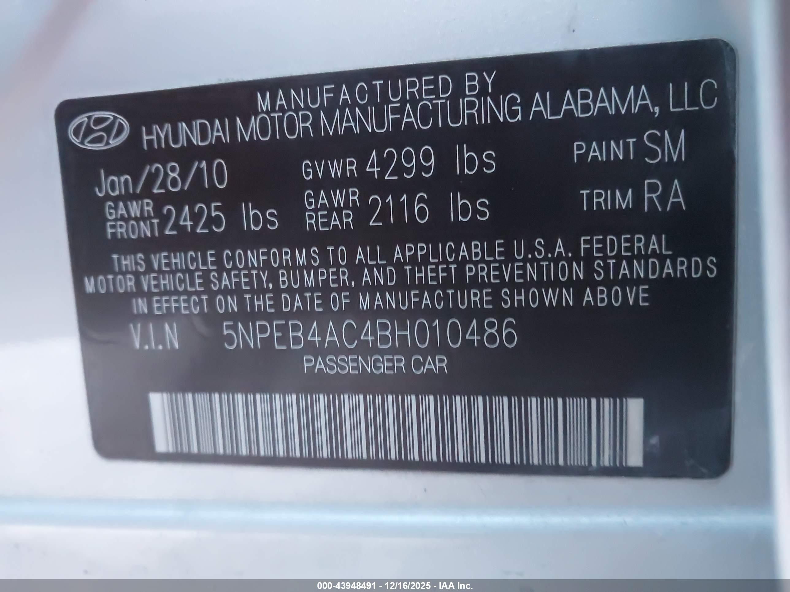 HYUNDAI SONATA image 9