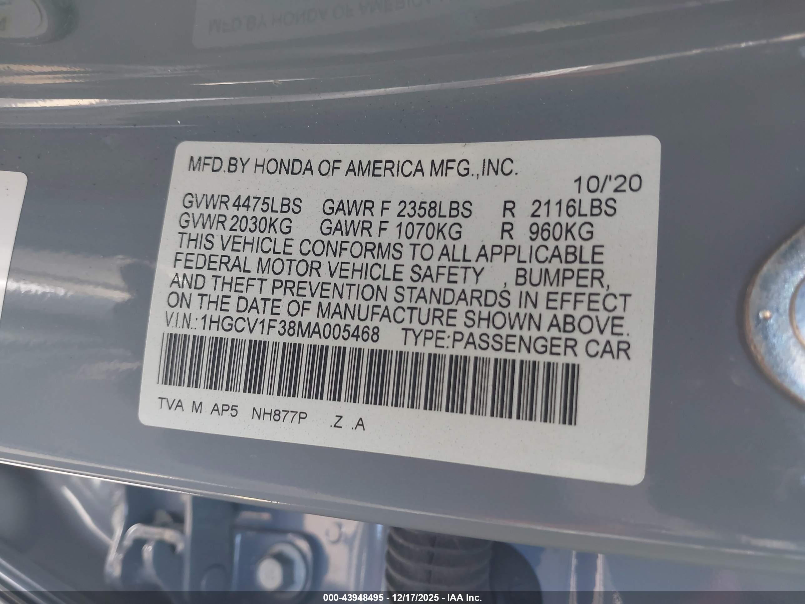 HONDA ACCORD image 9