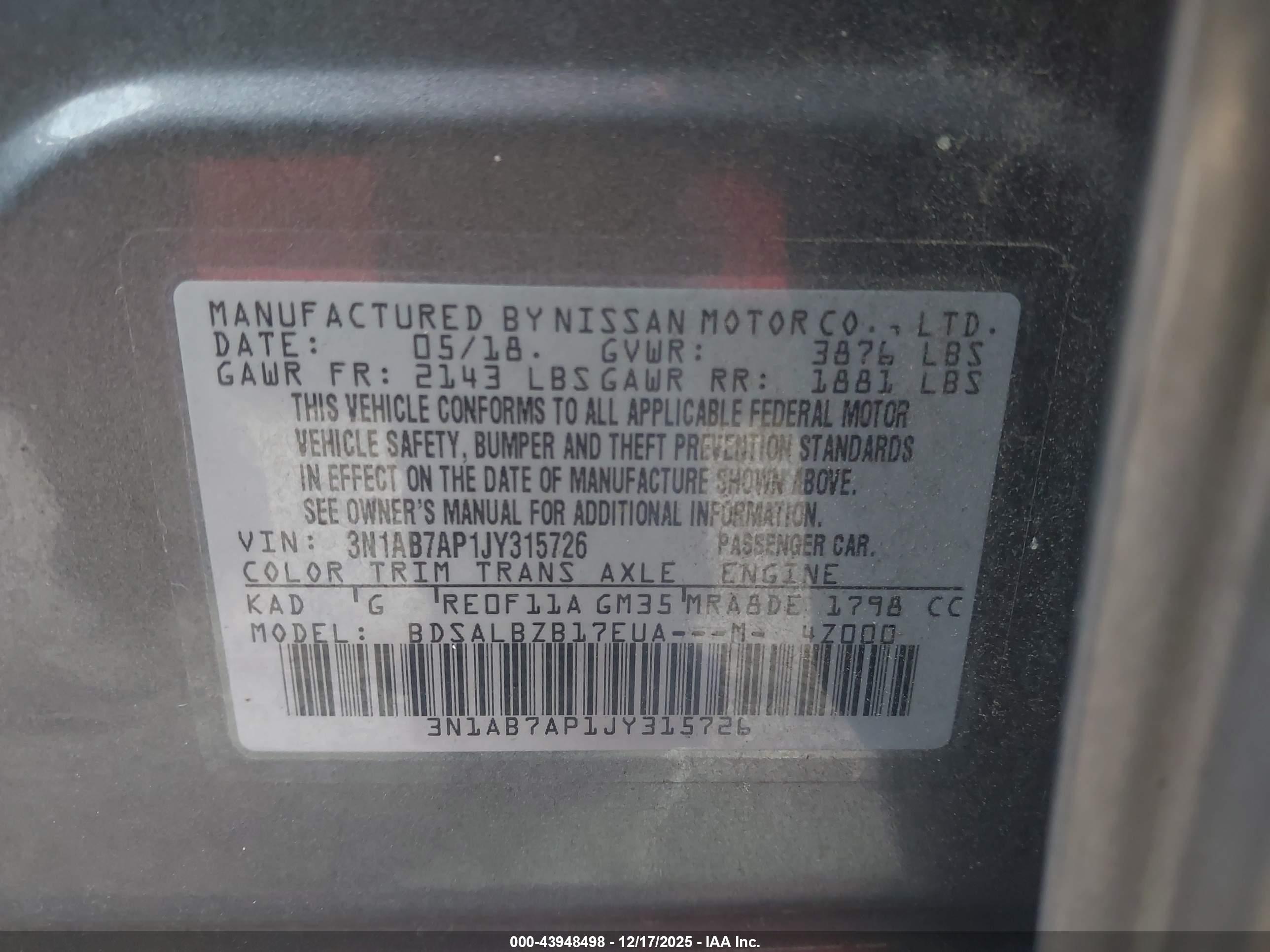 NISSAN SENTRA image 9
