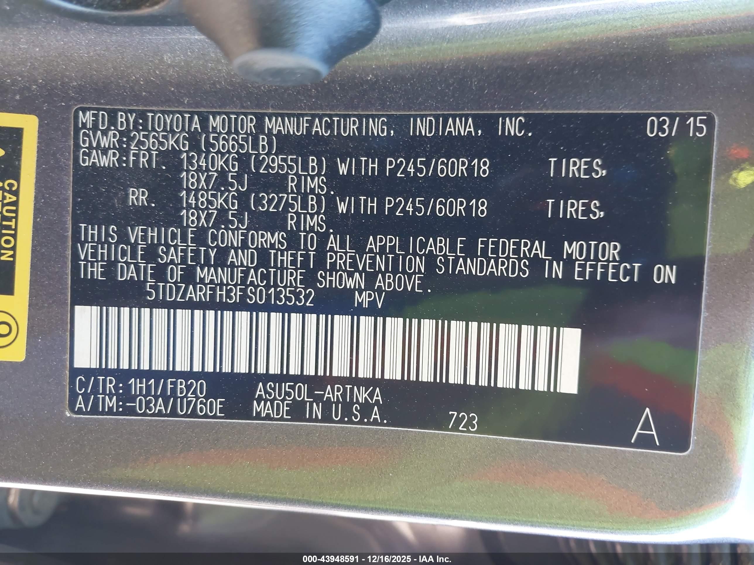 TOYOTA HIGHLANDER image 9