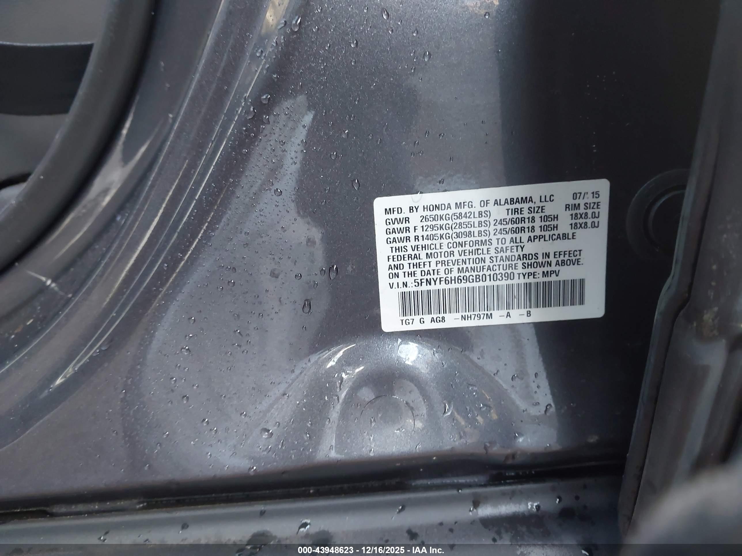 HONDA PILOT image 9