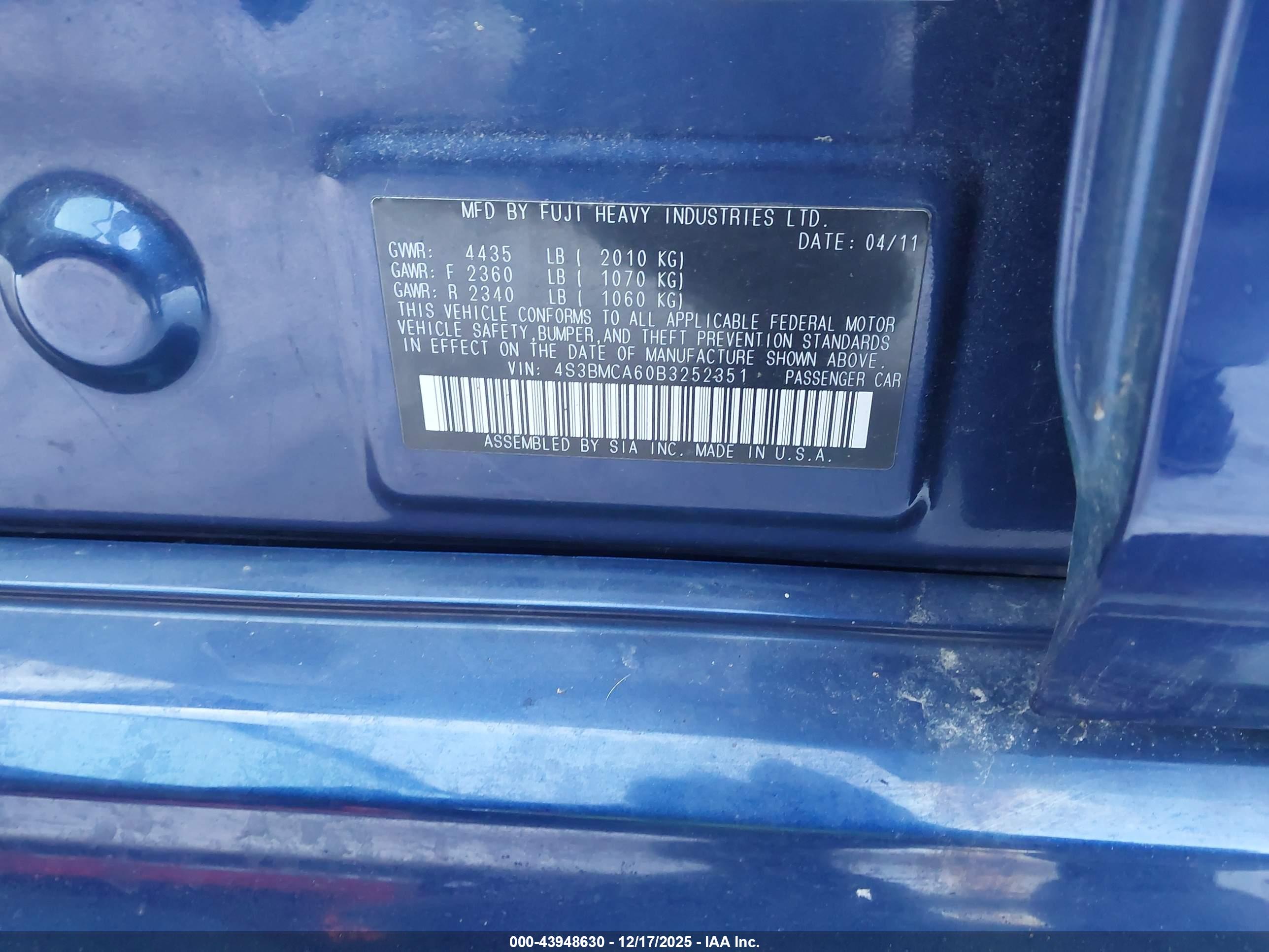 SUBARU LEGACY image 9