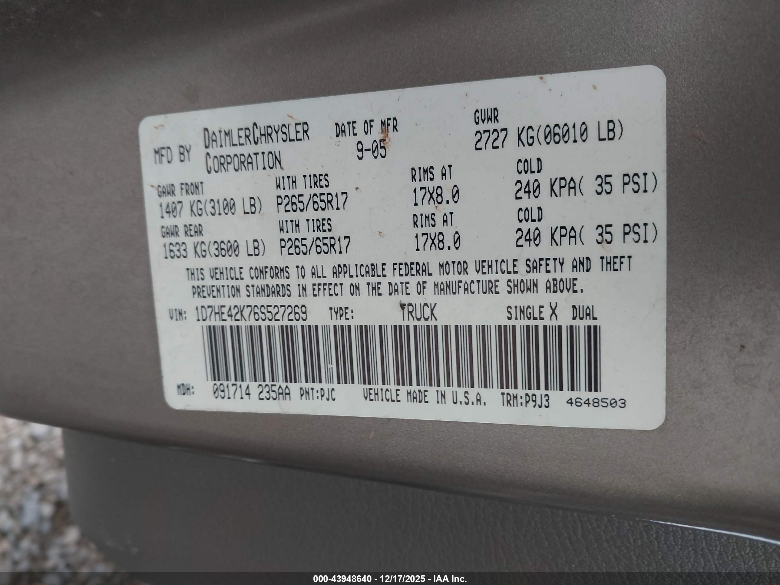 DODGE DAKOTA image 9
