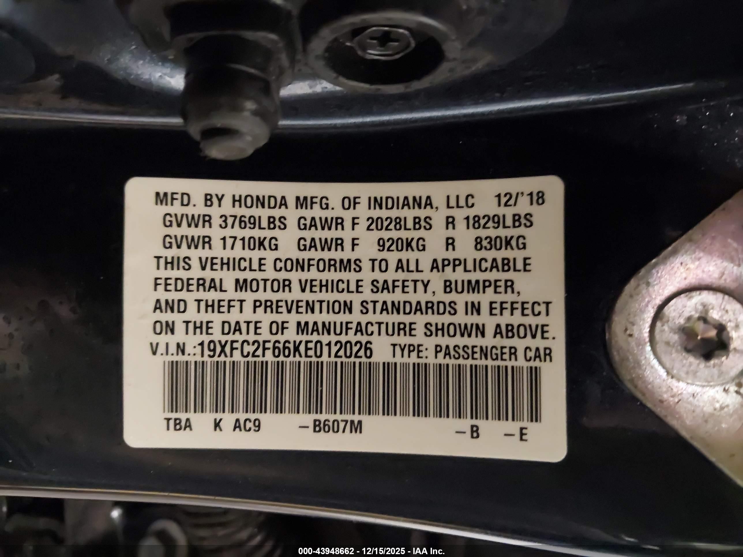 HONDA CIVIC image 9