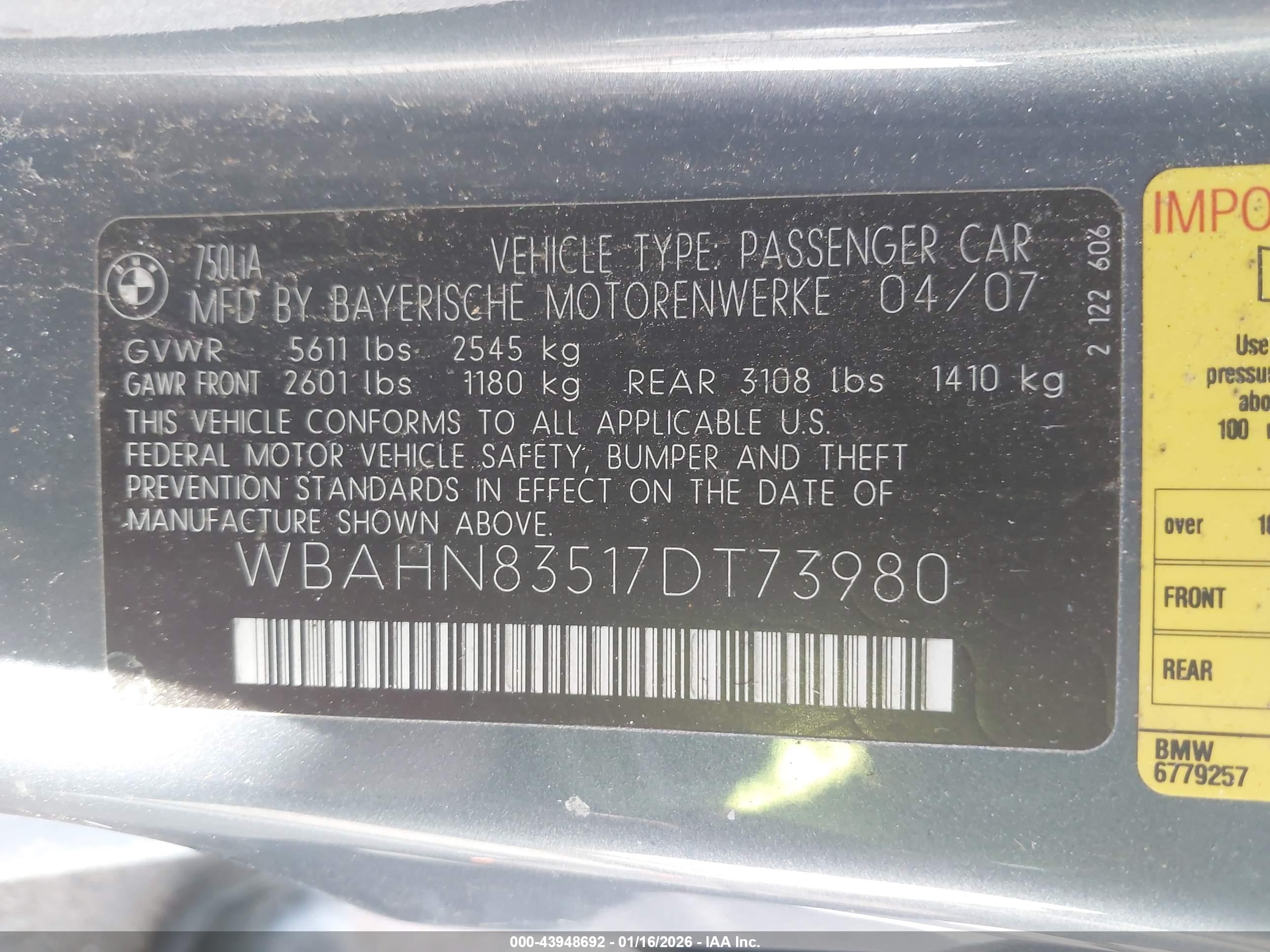 BMW 750LI image 9