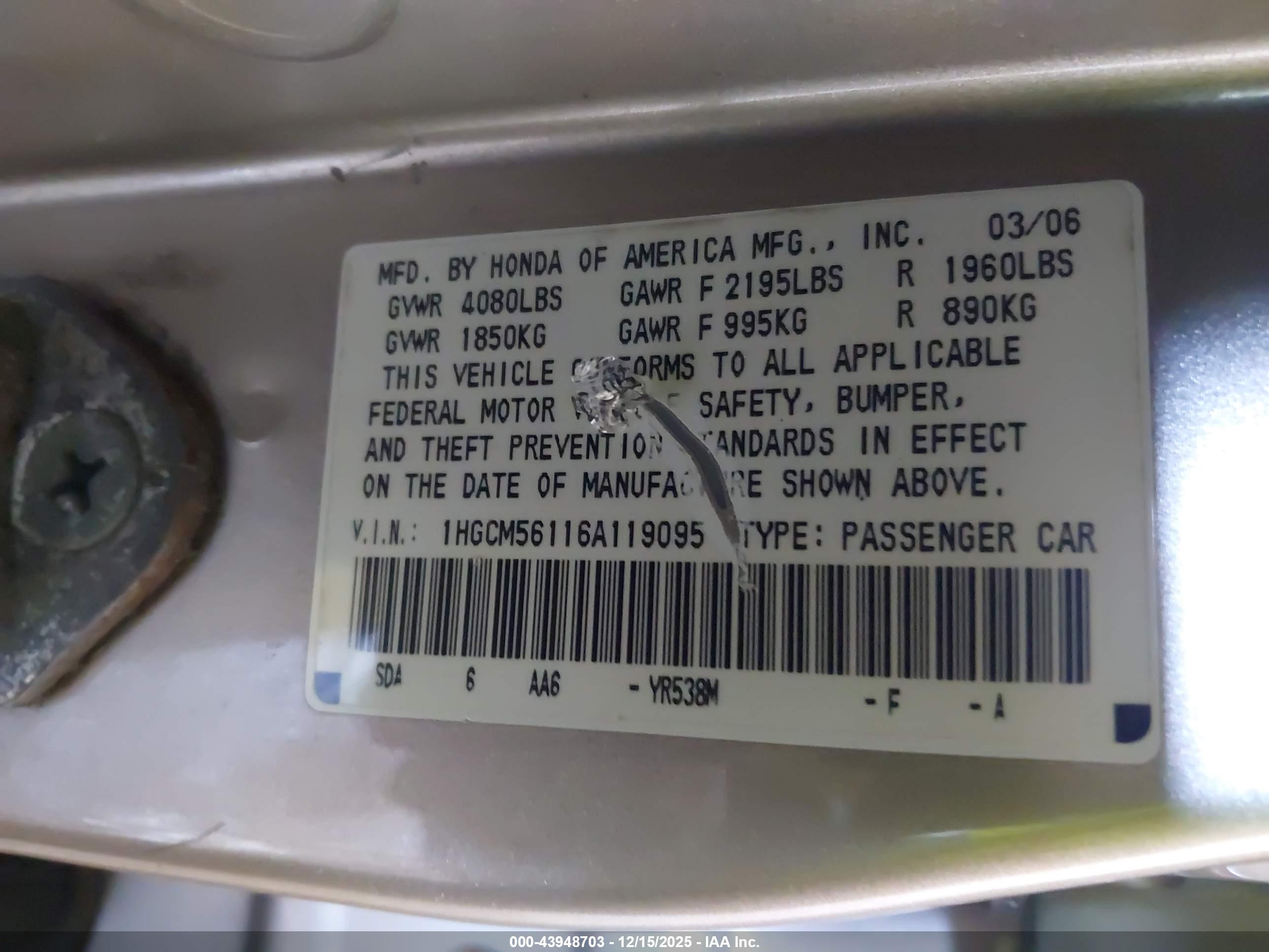 HONDA ACCORD image 9