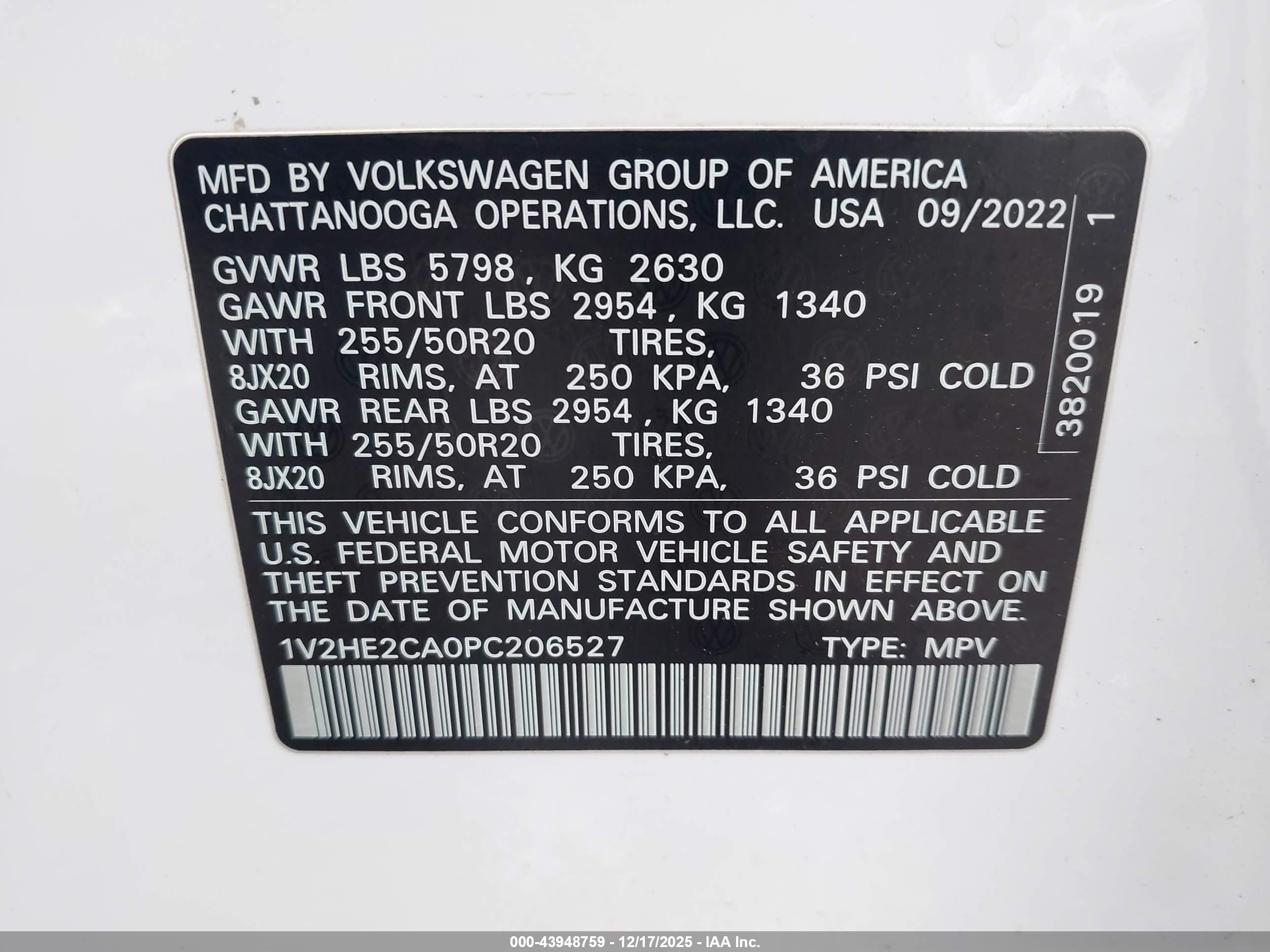 VOLKSWAGEN ATLAS image 9
