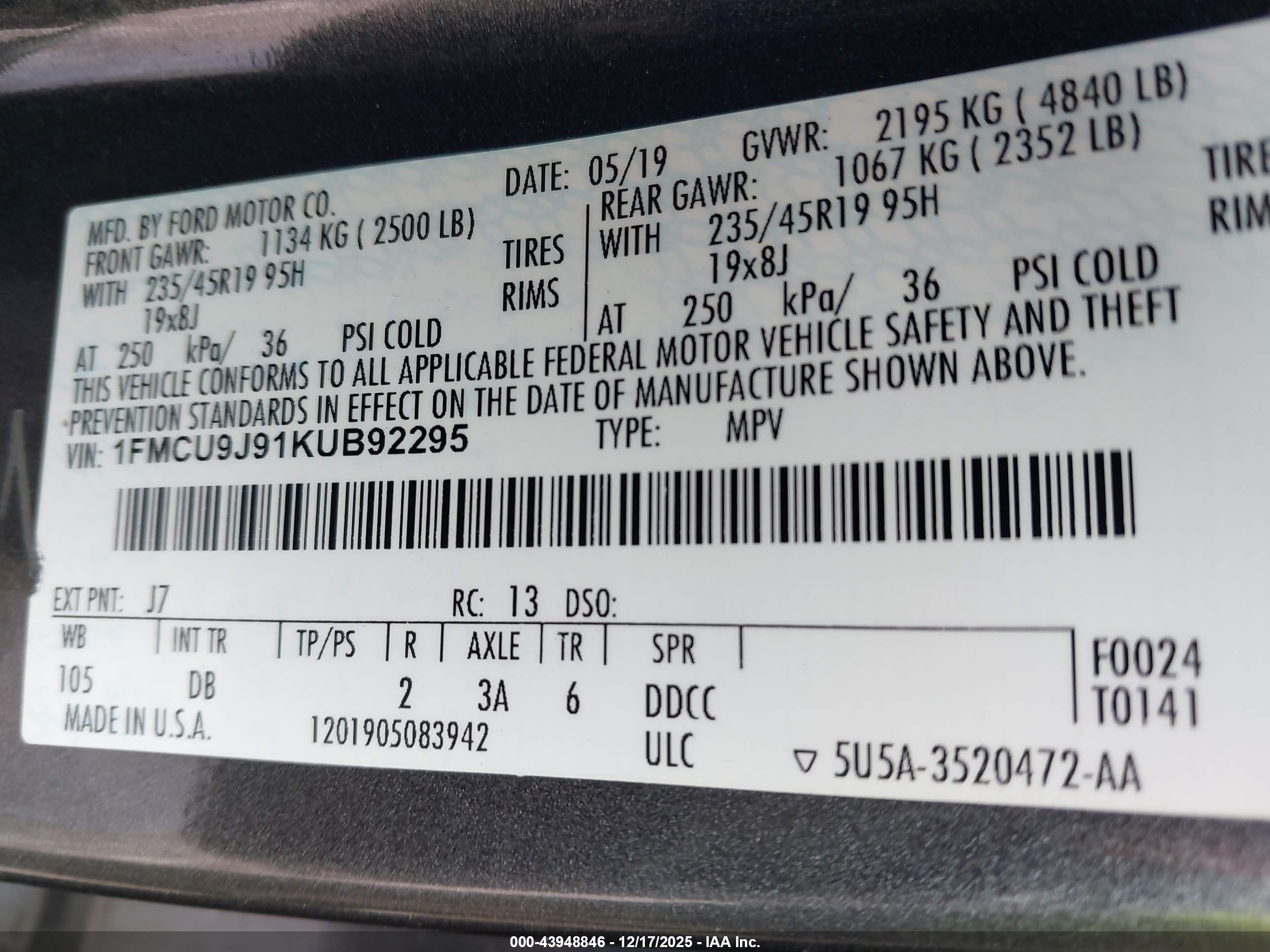 FORD ESCAPE image 9