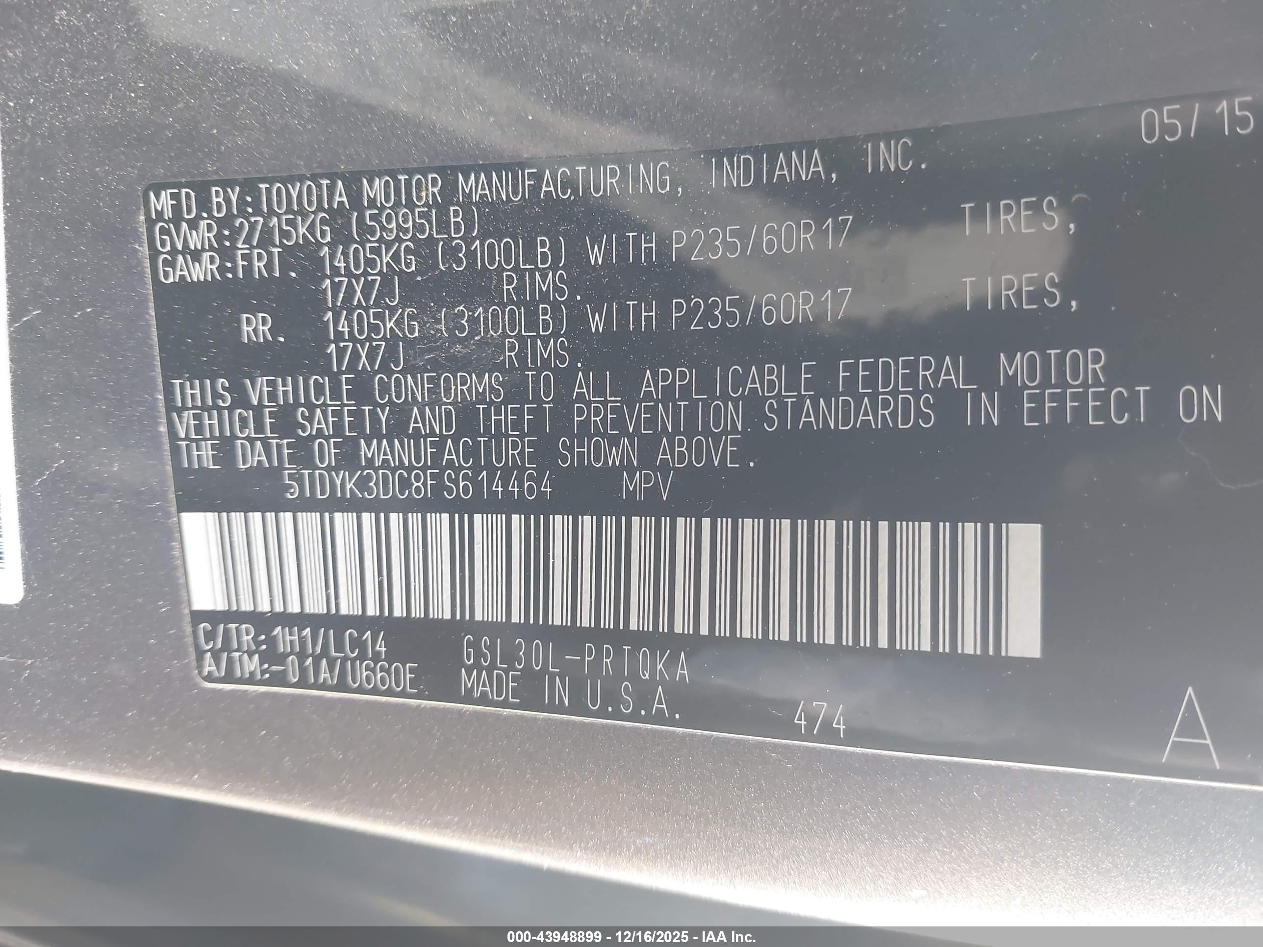 TOYOTA SIENNA image 9