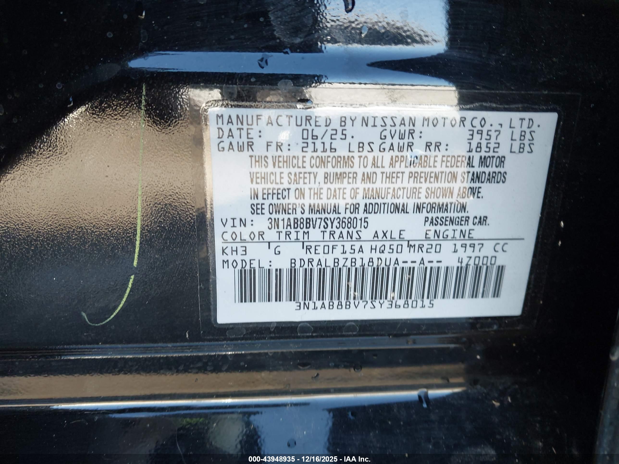 NISSAN SENTRA image 9