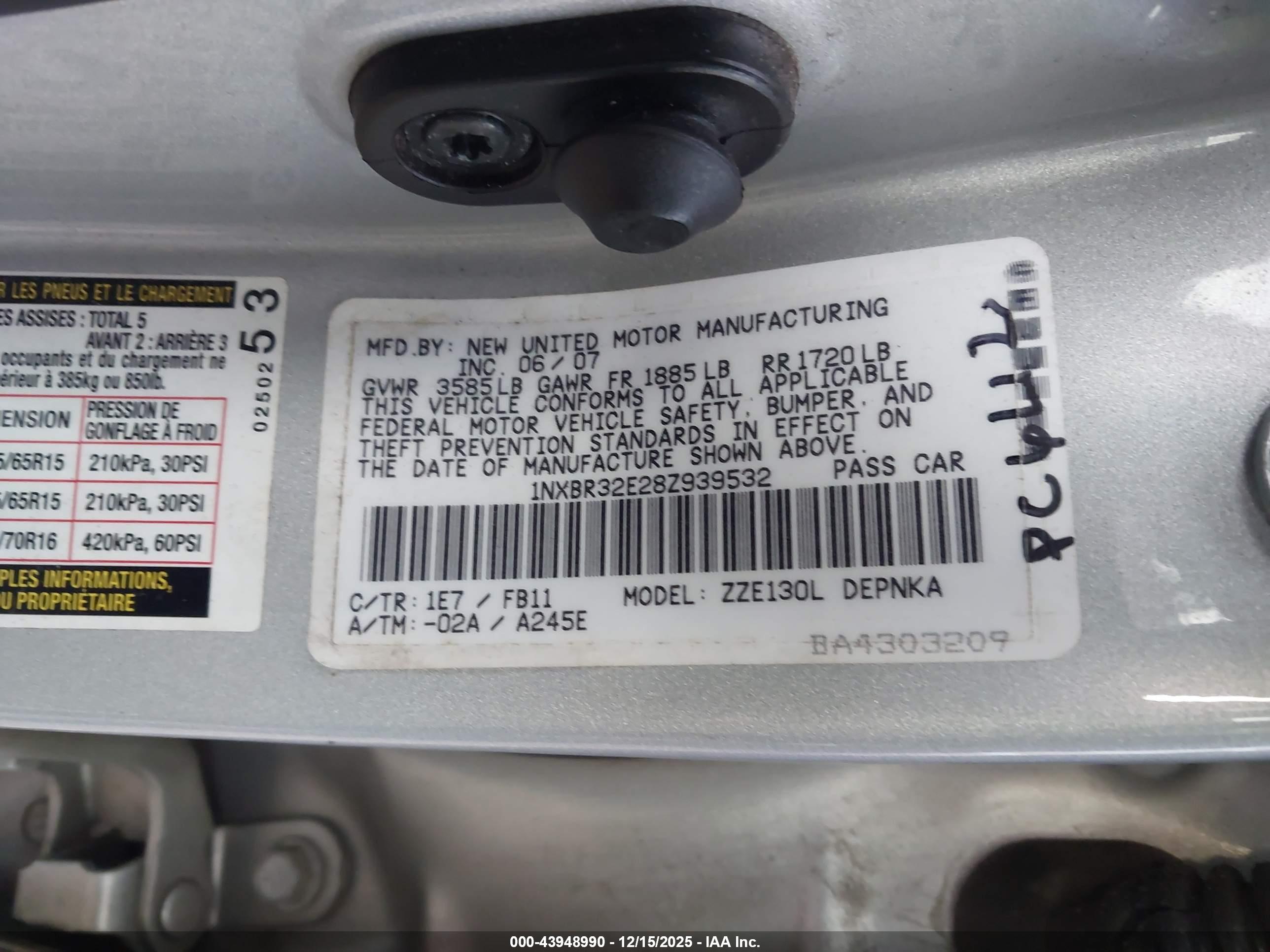 TOYOTA COROLLA image 9